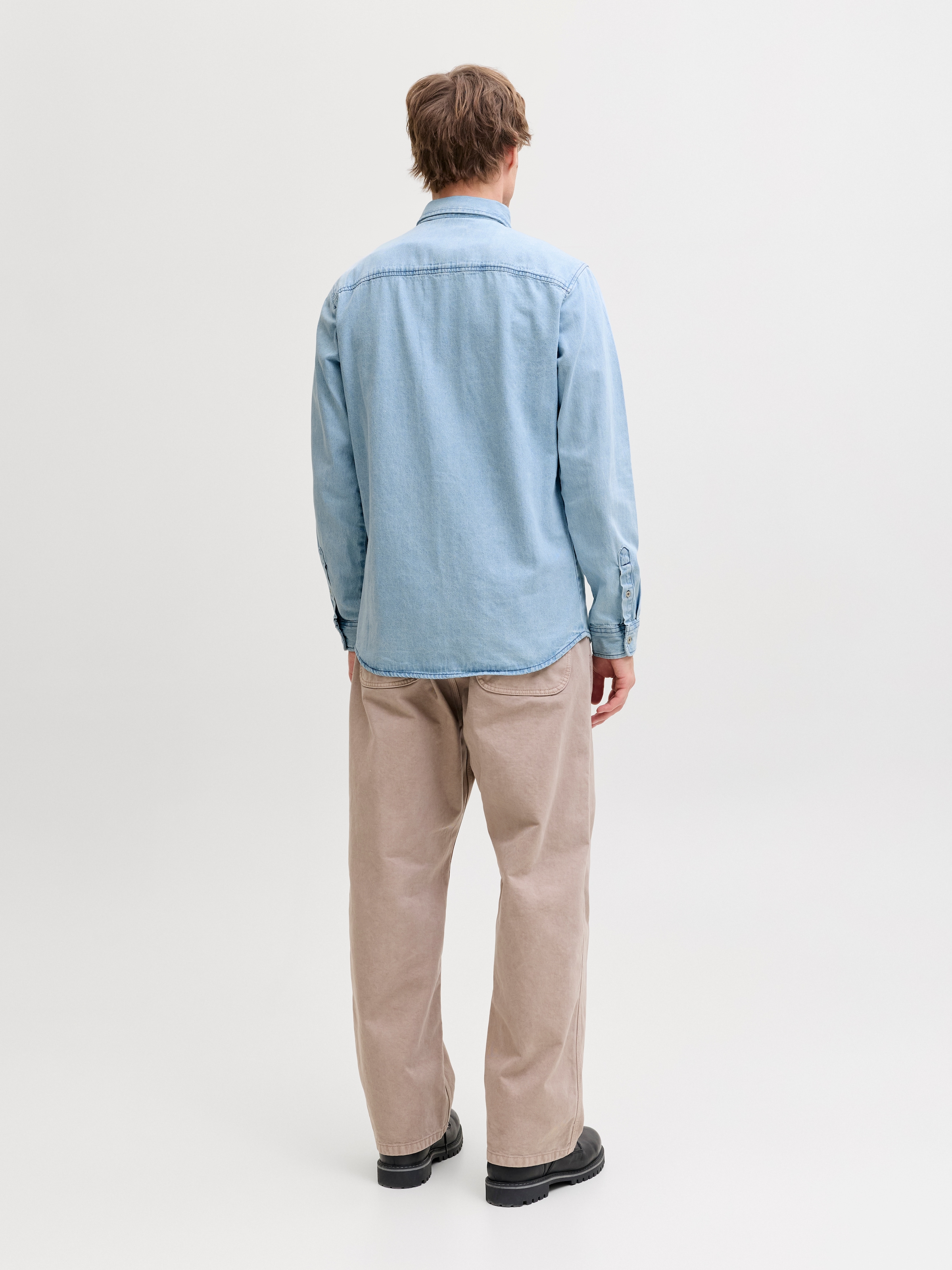 Jack & Jones Jeanshemd »JJESTANLEY JJSHIRT AT 021 NOOS« Baumwolle, normal geschnitten