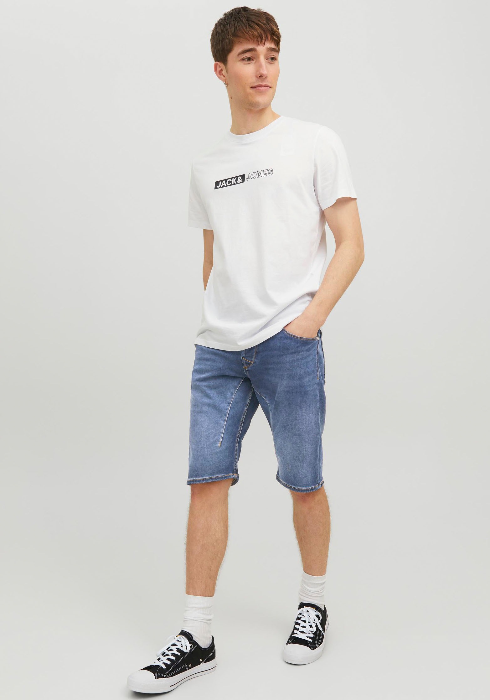 5. Bild von Jack & Jones Jeansshorts »JJISCALE JJLONG SHORTS GE 608 I.K SN«