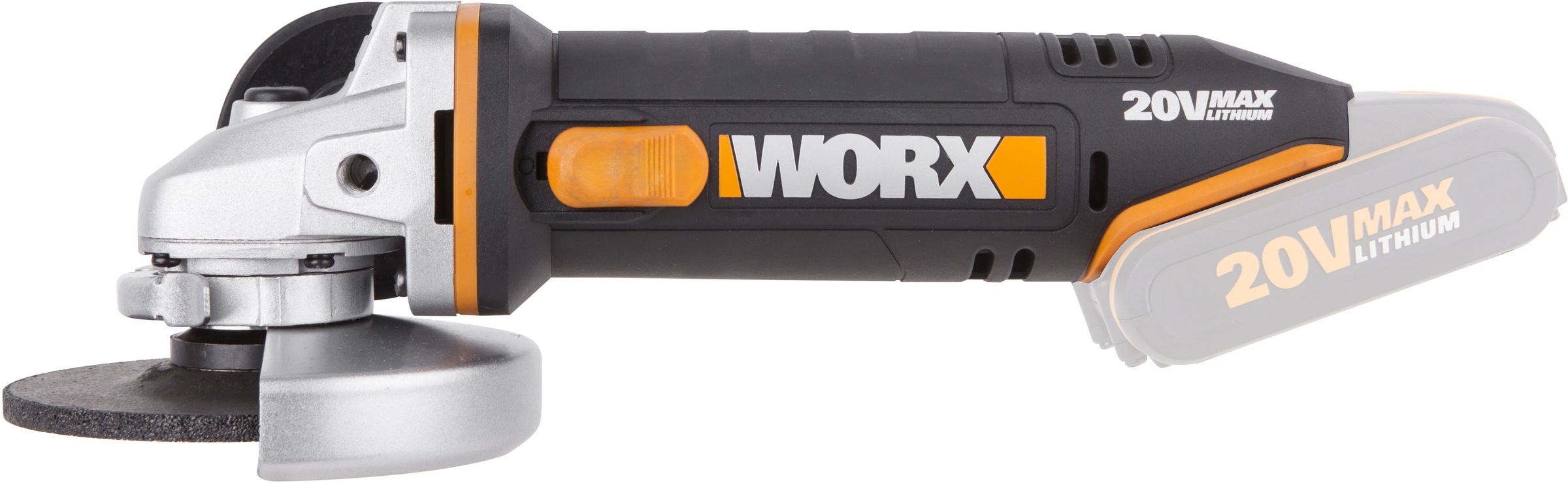 Worx Akku-Winkelschleifer »WX800.9«, einfach zum Schleifen & Schneiden, ohne Akku & Ladegerät