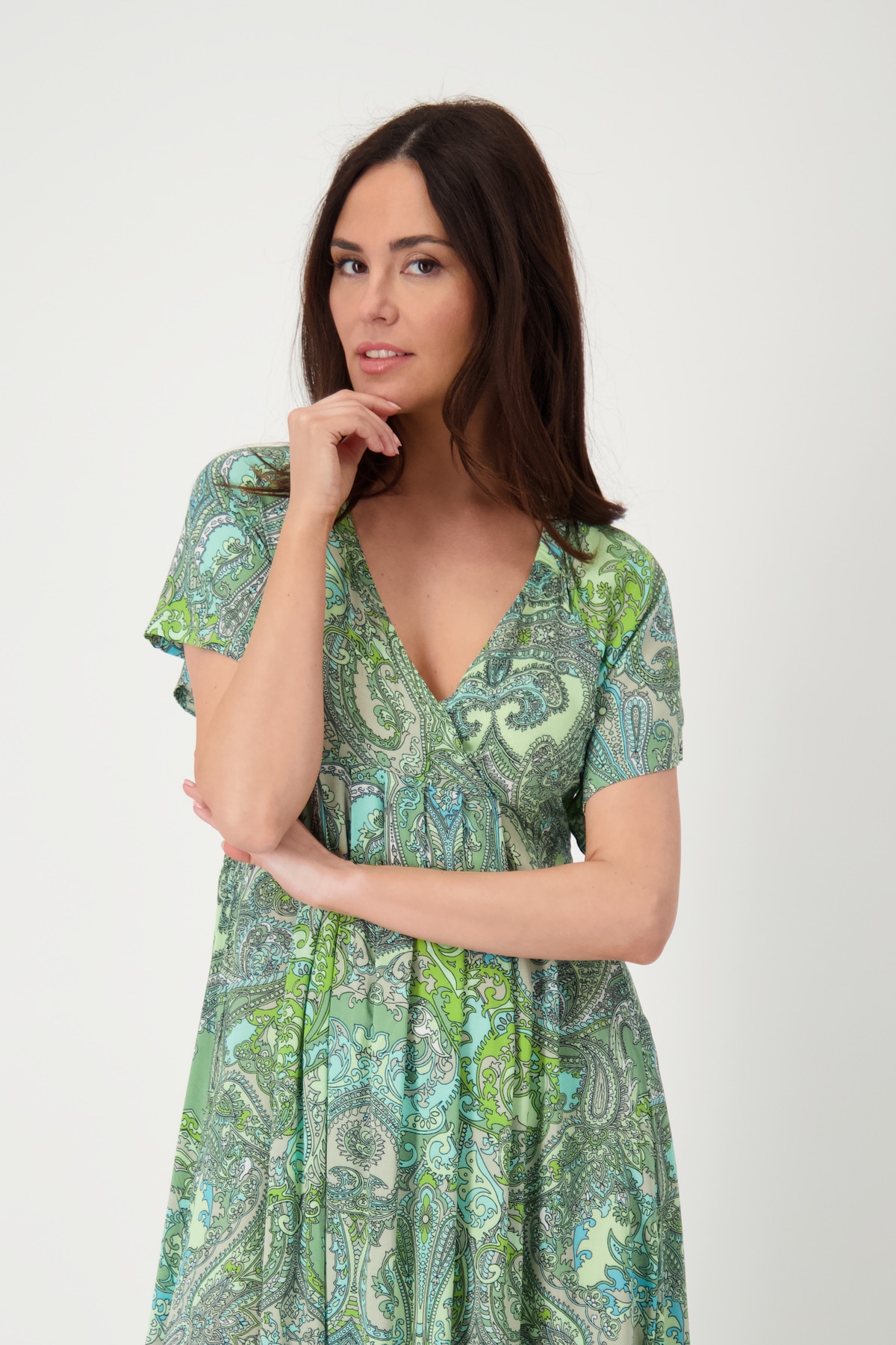 Monari Maxikleid, mit Paisleymuster