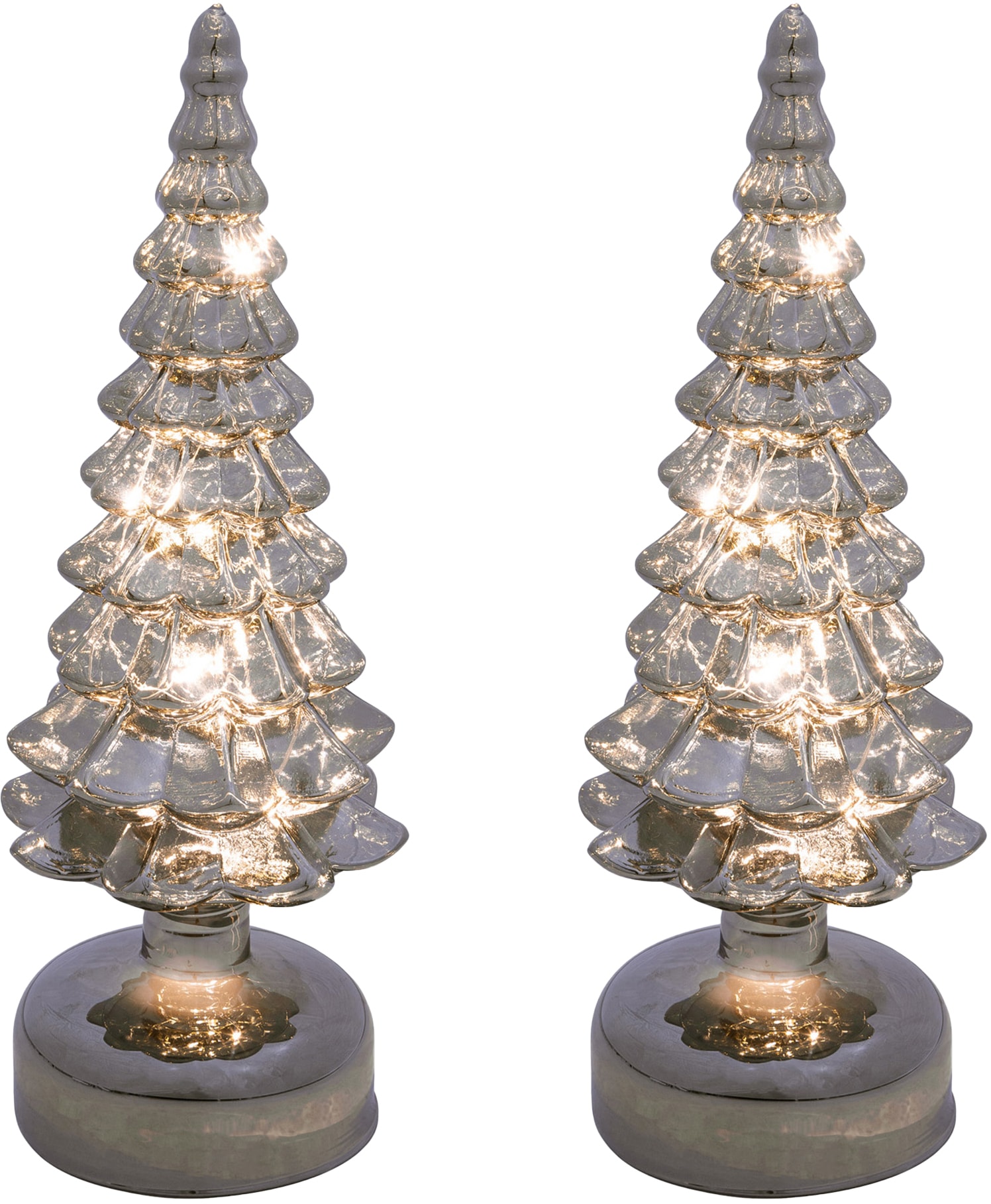 Creativ light Tannenbaum »Weihnachtsdeko«, Raten Baum LED 2er aus Glas auf Set, kaufen