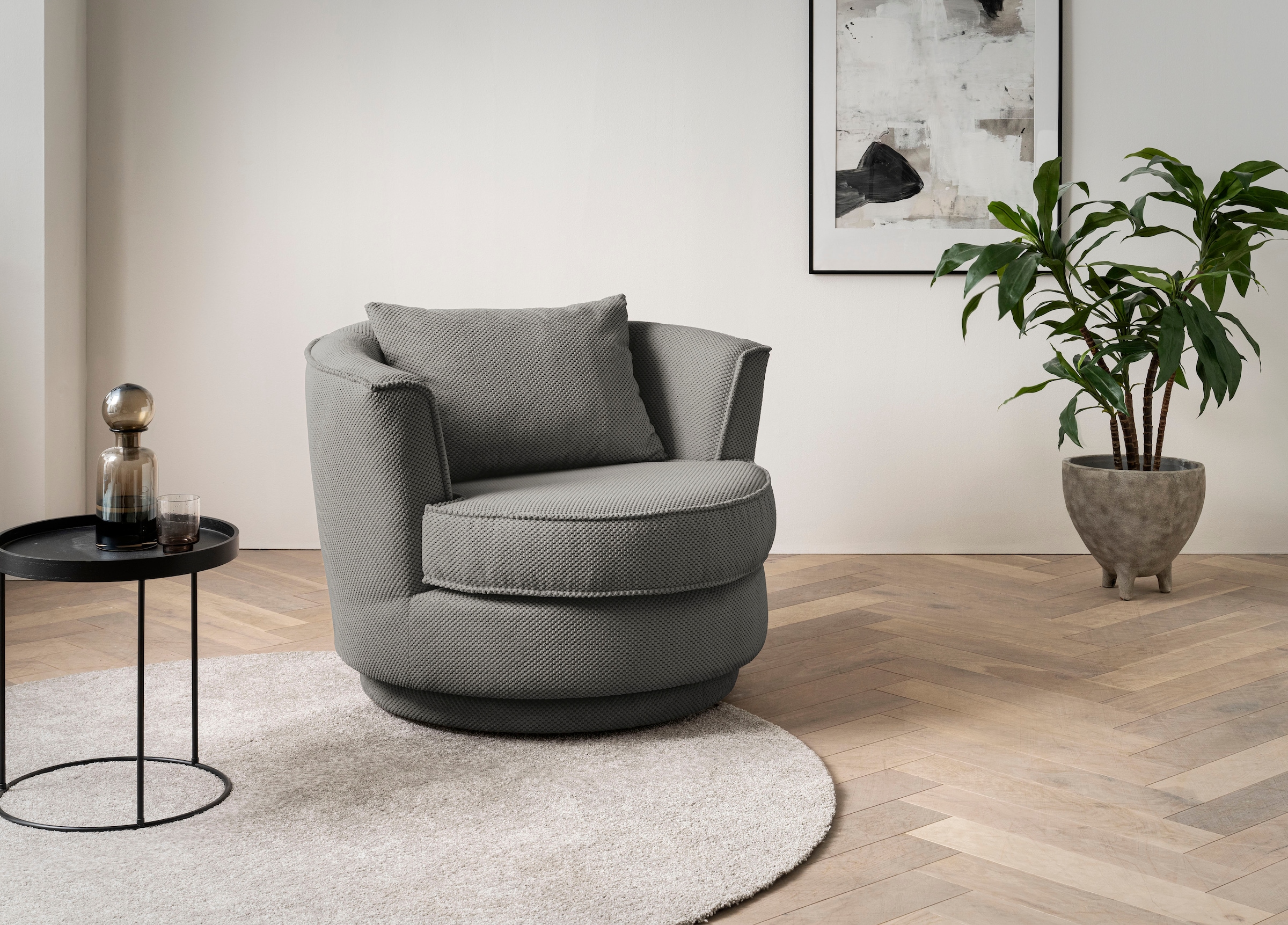 Leonique Drehsessel »MAISIE, Lese-Sessel, Love Seat,«, trendige Stoffe MEGA günstig online kaufen