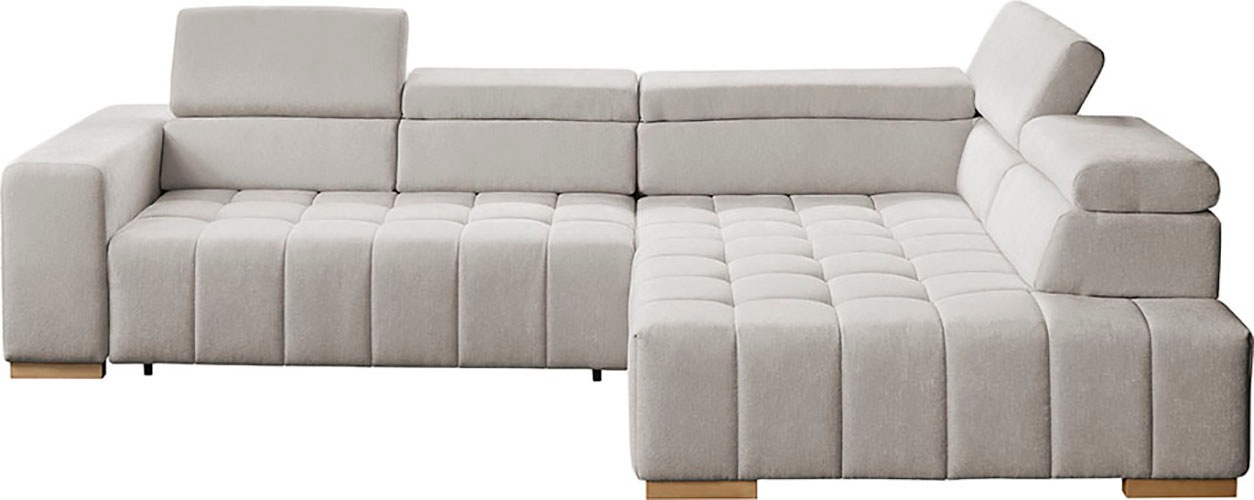 exxpo - sofa fashion Ecksofa »Elianos, hoher Sitzkomfort, aufwendige Kreuzs günstig online kaufen