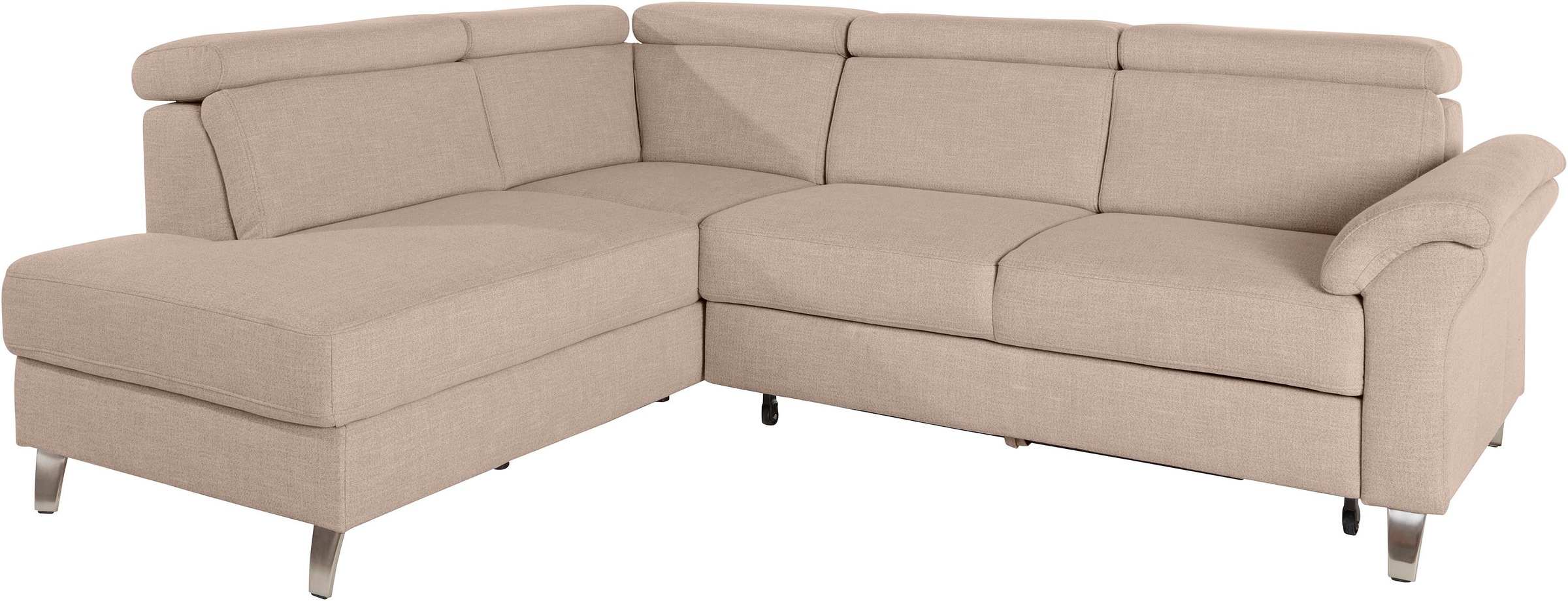 sit&more Ecksofa »Arngast L-Form« inklusive Kopfteilverstellung und Federke günstig online kaufen