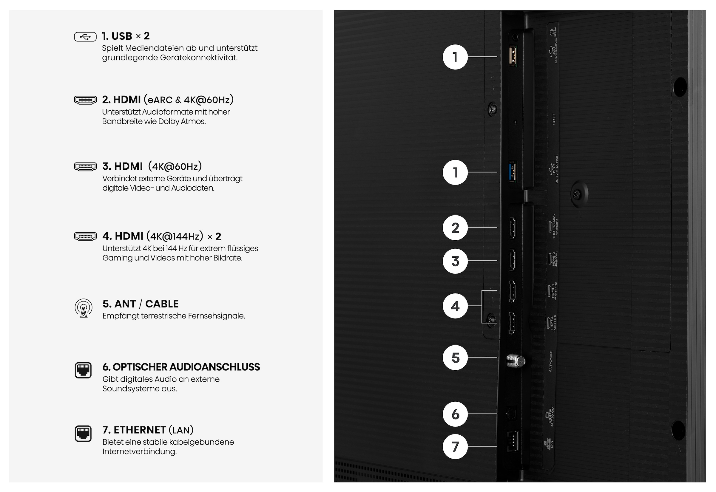 Hisense LED-Fernseher »55S7DS« 139 cm/55 ″ Smart-TV