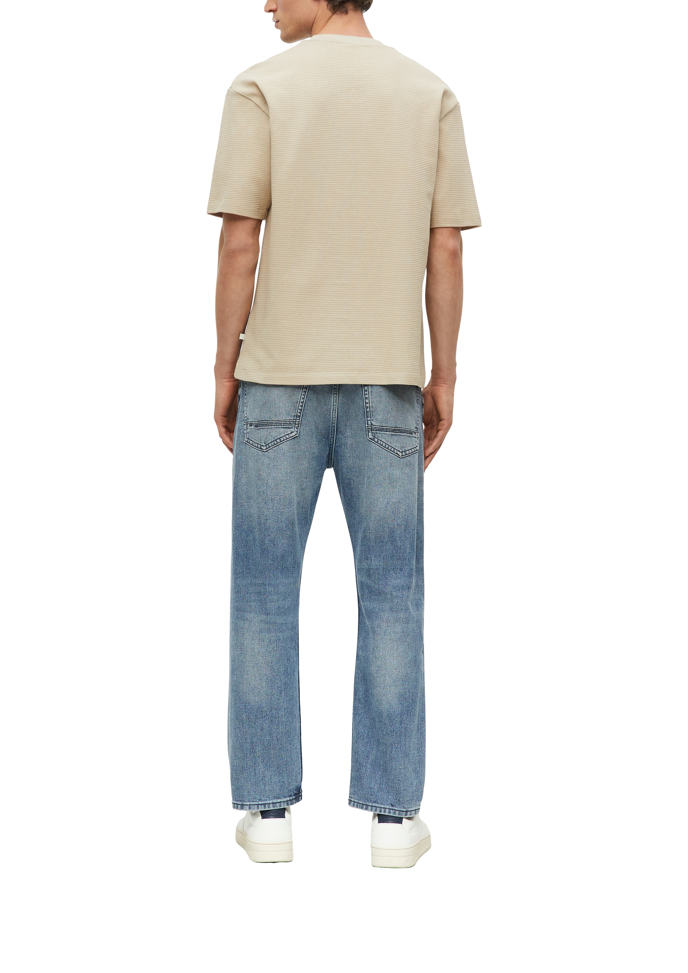 s.Oliver Kurzarmshirt Sommershirt in Struktur-Optik