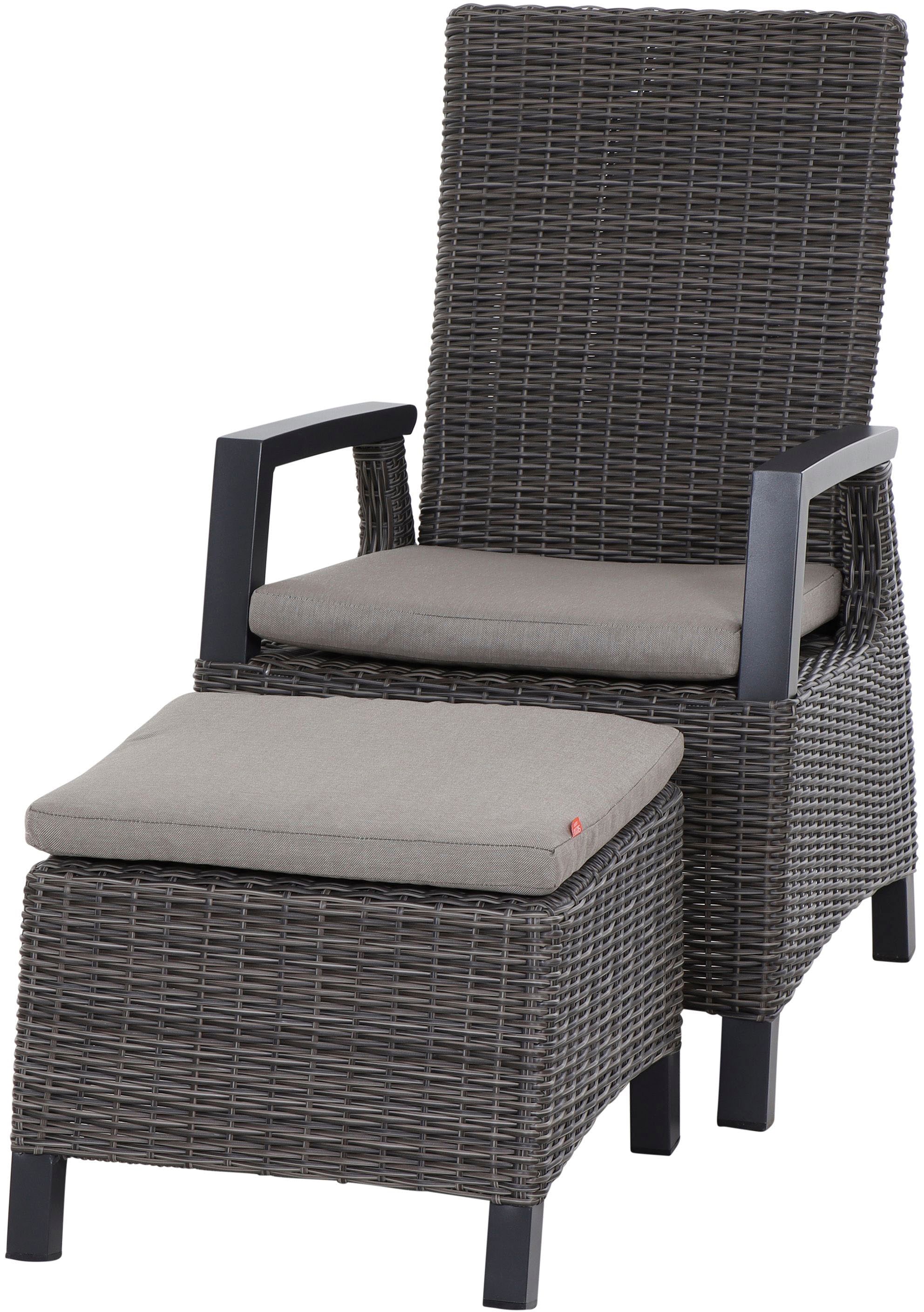 Siena Garden Garten-Essgruppe »Corido«, (Set, 13 tlg.), bestehend aus 6 Sesseln, 6 Kissen und 1 Tisch