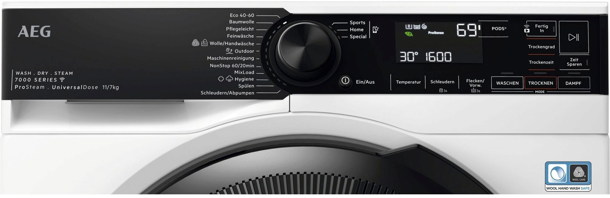 AEG Waschtrockner »LWR7E70610«, 7000, Sprachsteuerung über Google Assistant günstig online kaufen
