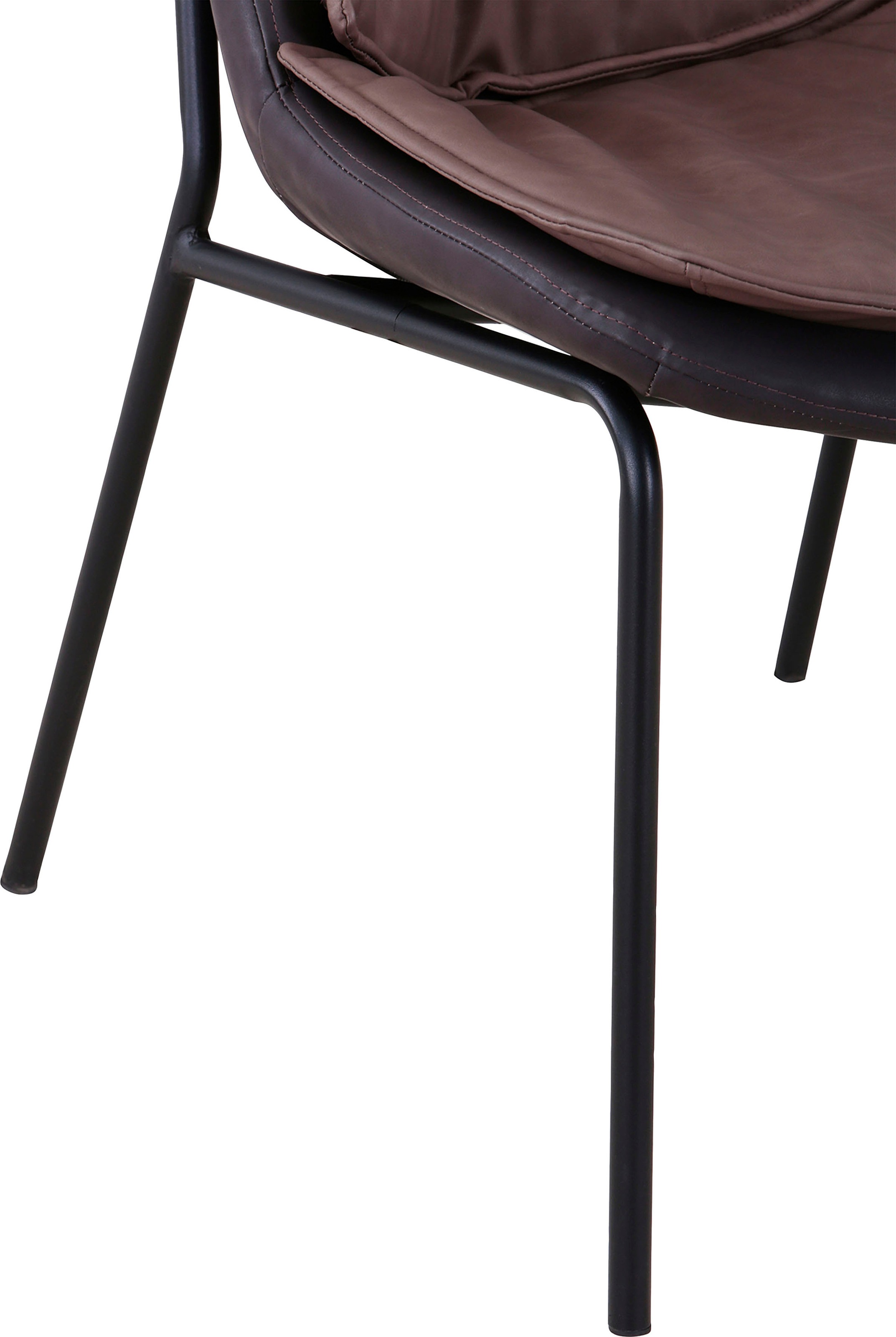 Kayoom Polsterstuhl, 1 St., pflegeleicht, bequem, angenehme Sitzfläche, mit trendigen Ziernähten