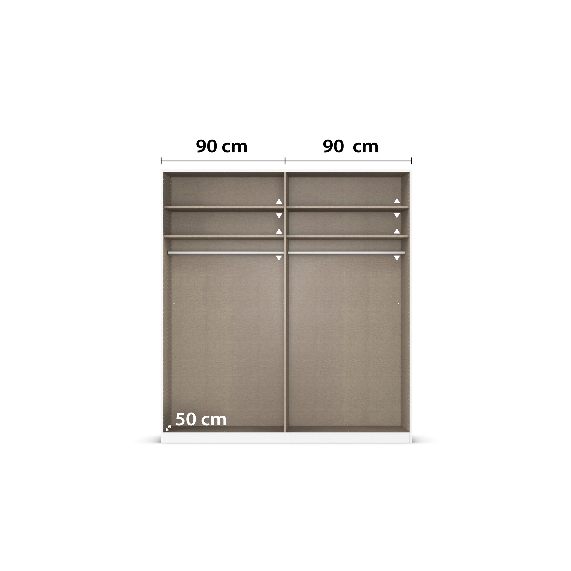 rauch Kleiderschrank »Marlene«, (in 3 verschiedenen Ausstattungen BASIC/CLASSIC/PREMIUM), in 3 Breiten 91/136/181 cm im Landhaus-Stil MADE IN GERMANY