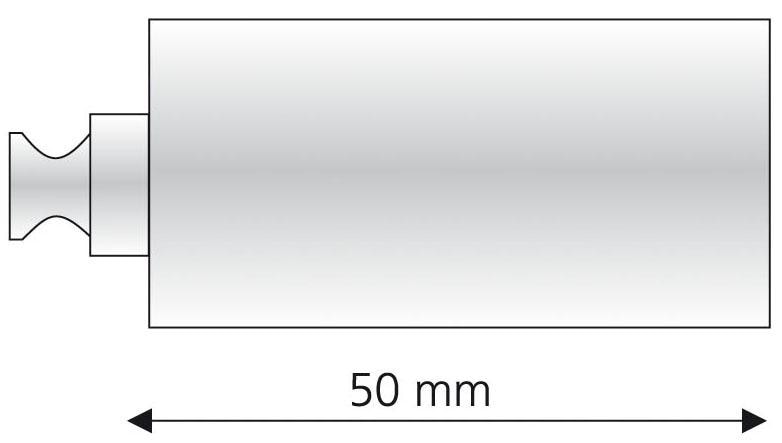 Liedeco Trägerverlängerung, (1 St.), für Gardinenstangen Ø 20 mm