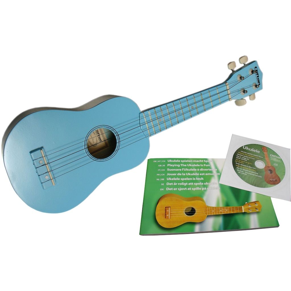 Clifton Ukulele »Sopran Ukulele mit Buch und CD, blau«