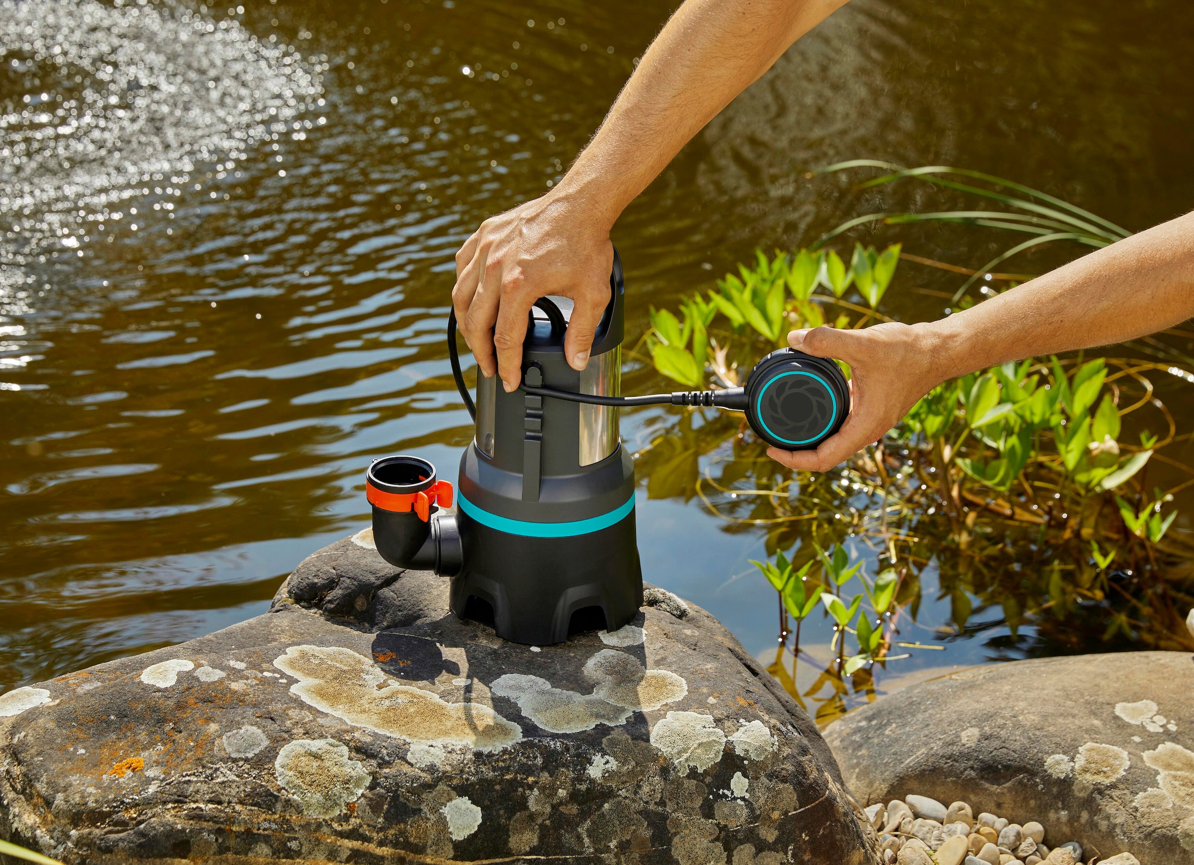 GARDENA Schmutzwasserpumpe »Tauchpumpe 16000, 9042-20«, 16000 l/h max. Fördermenge
