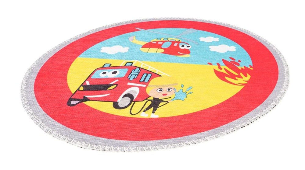 Arte Espina Kinderteppich »Playground 400«, rechteckig, 5 mm Höhe, Fantasievoll bedruckter Kinderteppich, strapazierfähig, weiche Haptik