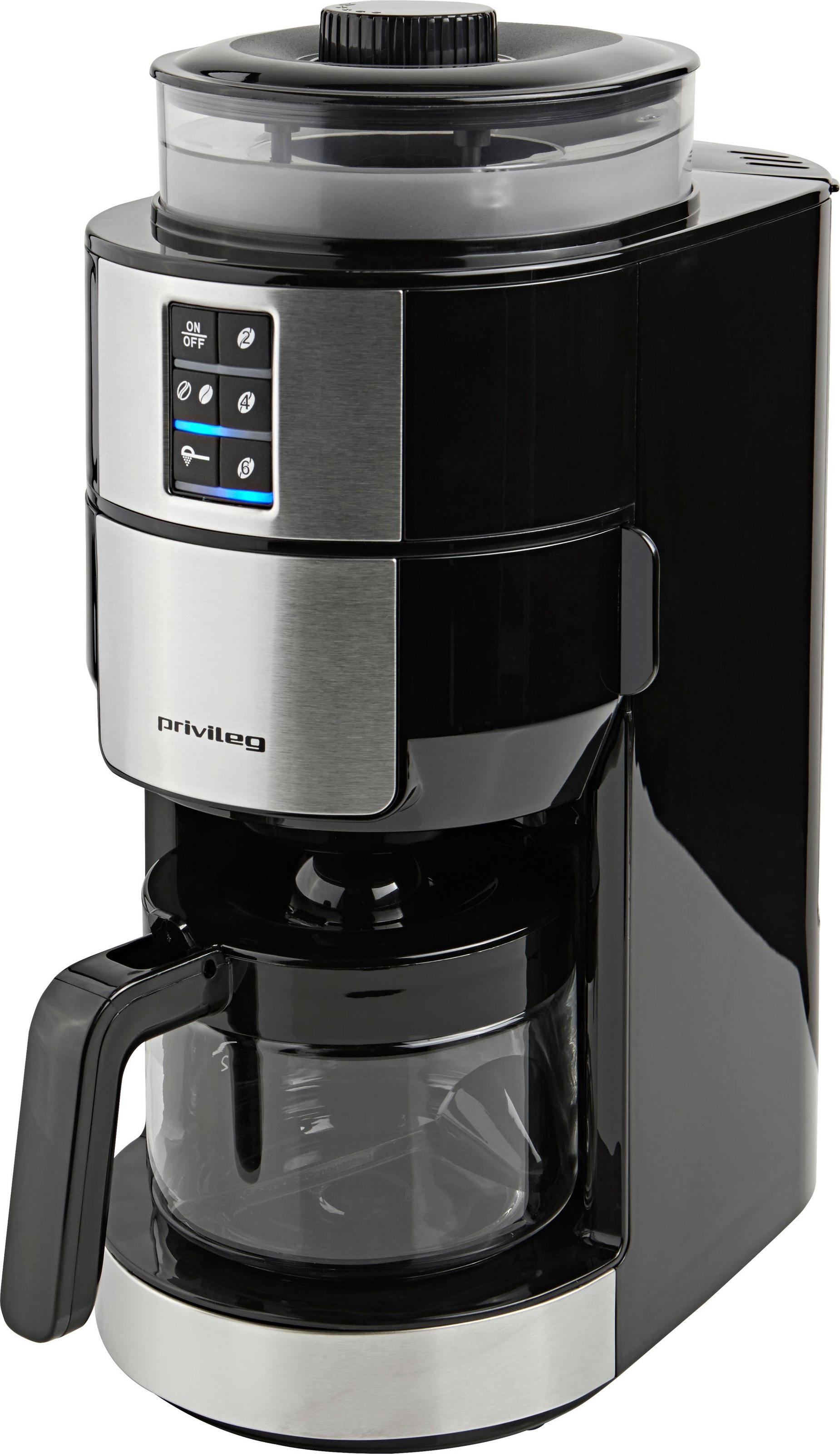 Privileg Kaffeemaschine mit Mahlwerk »CM1121-GS«, Papierfilter, 1x2, Indivi günstig online kaufen