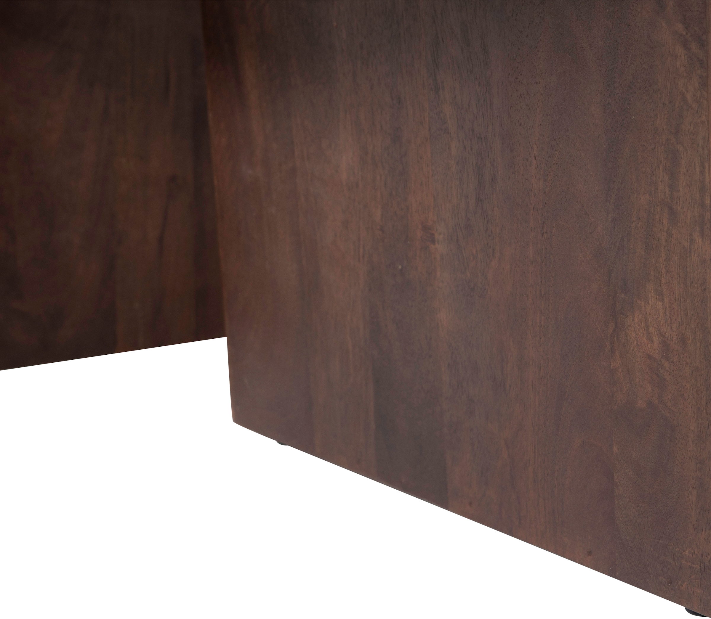 WOOOD Couchtisch »Seam mit Massivmangoholz und organischem Beindesign 110x60x40 cm« Tischblattdicke 2,5 cm, konische Beine von 7 cm, Tragkraft 40 kg