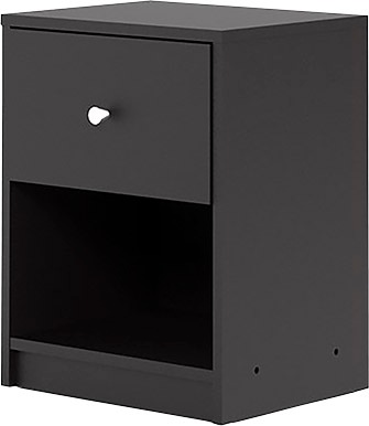 Home affaire Nachtkommode »May, Nachttisch, Nachtschrank, Beistelltisch,«, mit 1 Schublade und einem offenen Fach, Breite 38 cm, Höhe 48 cm