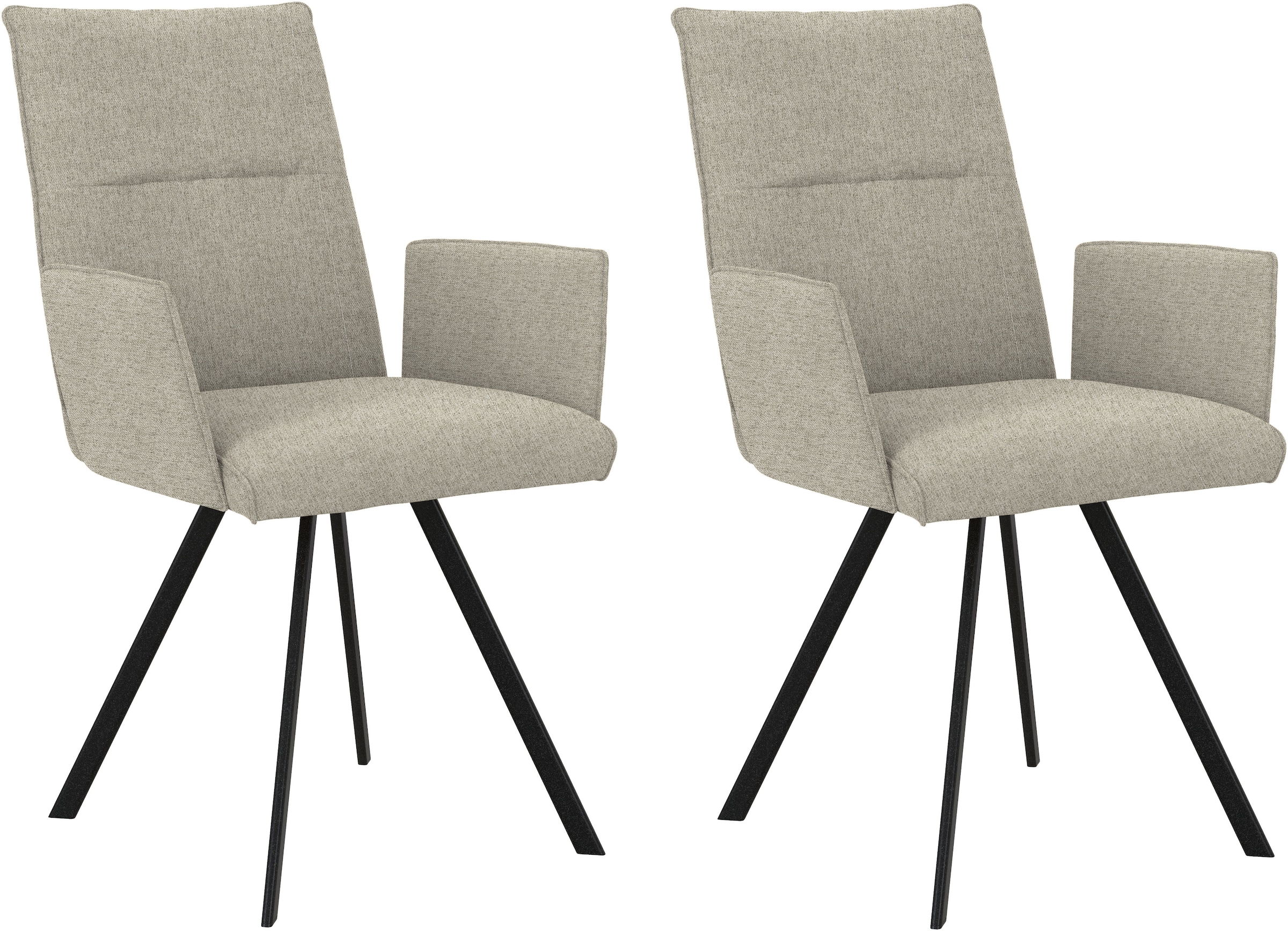 Home affaire Armlehnstuhl »Sava« (Set) 2 Stk.Metallgestell günstig online kaufen