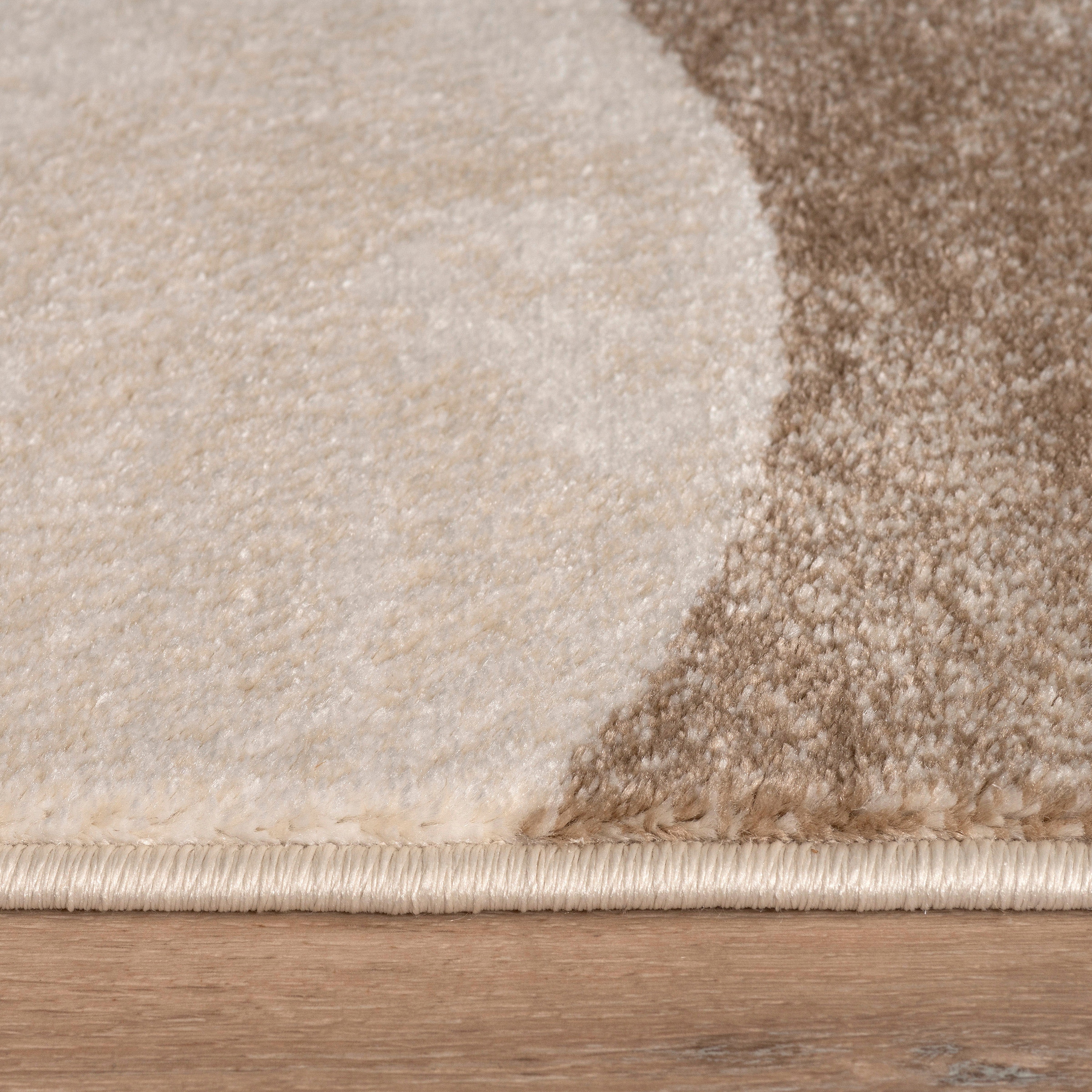 Paco Home Teppich »Tuana 216«, rechteckig, 15 mm Höhe, Kurzflor, modernes Design, Regenbogen, Hoch-Tief Struktur, Scandi-Look