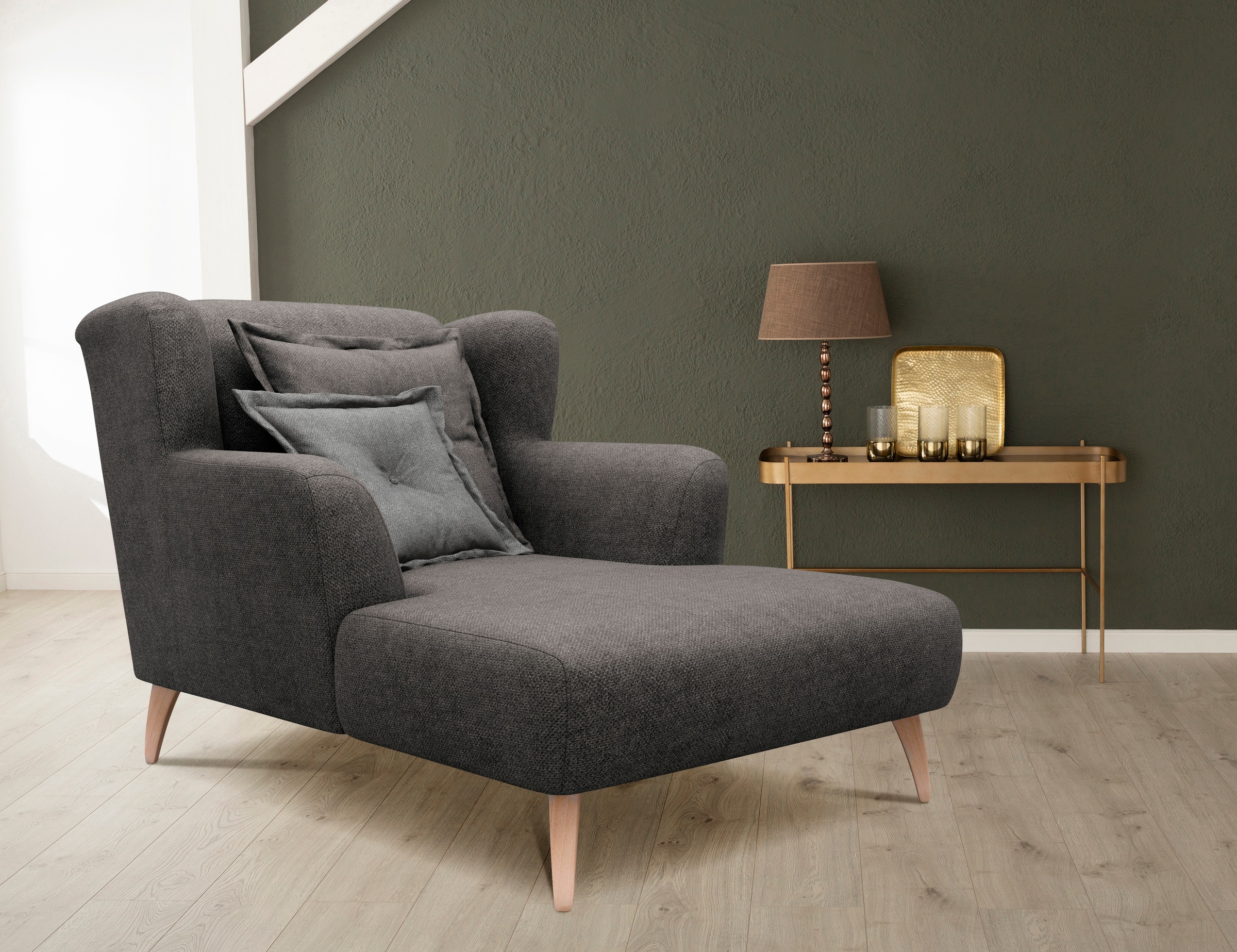 Home affaire Loveseat »Baggio Kuschel Mega Lounge Big Sessel« günstig online kaufen