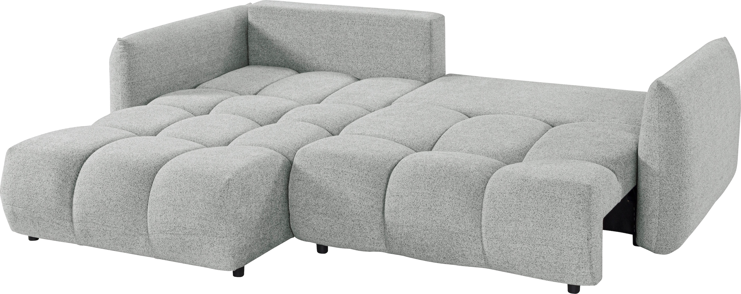 exxpo - sofa fashion Ecksofa »Livonia, B/T: 260/187, modern & praktisch für kleine Räume« Mit Bettfunktion & Bettkasten,hoher Sitzkomfort,inkl. Steppung, L-Form