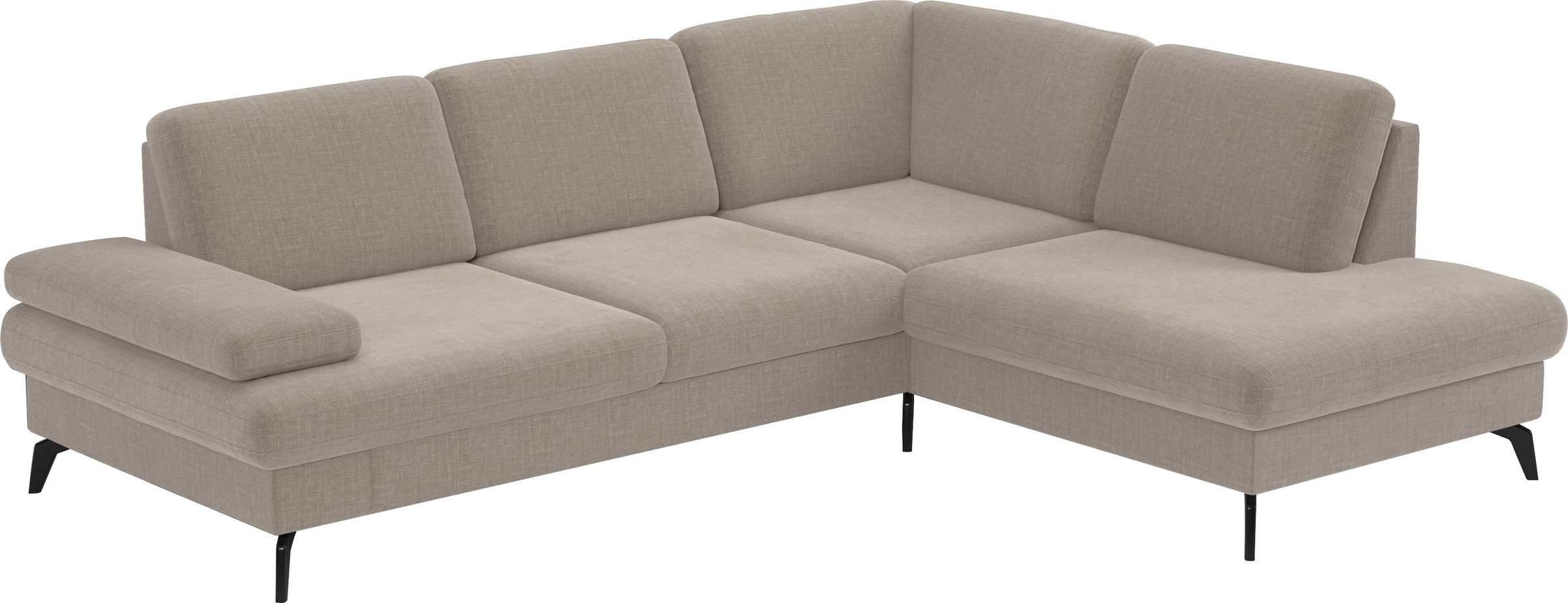 sit&more Ecksofa »Morris L-Form, inkl. Sitztiefenverstellung«, wahlweise mit Armteilverstellung, Bettfunktion & Bettkasten