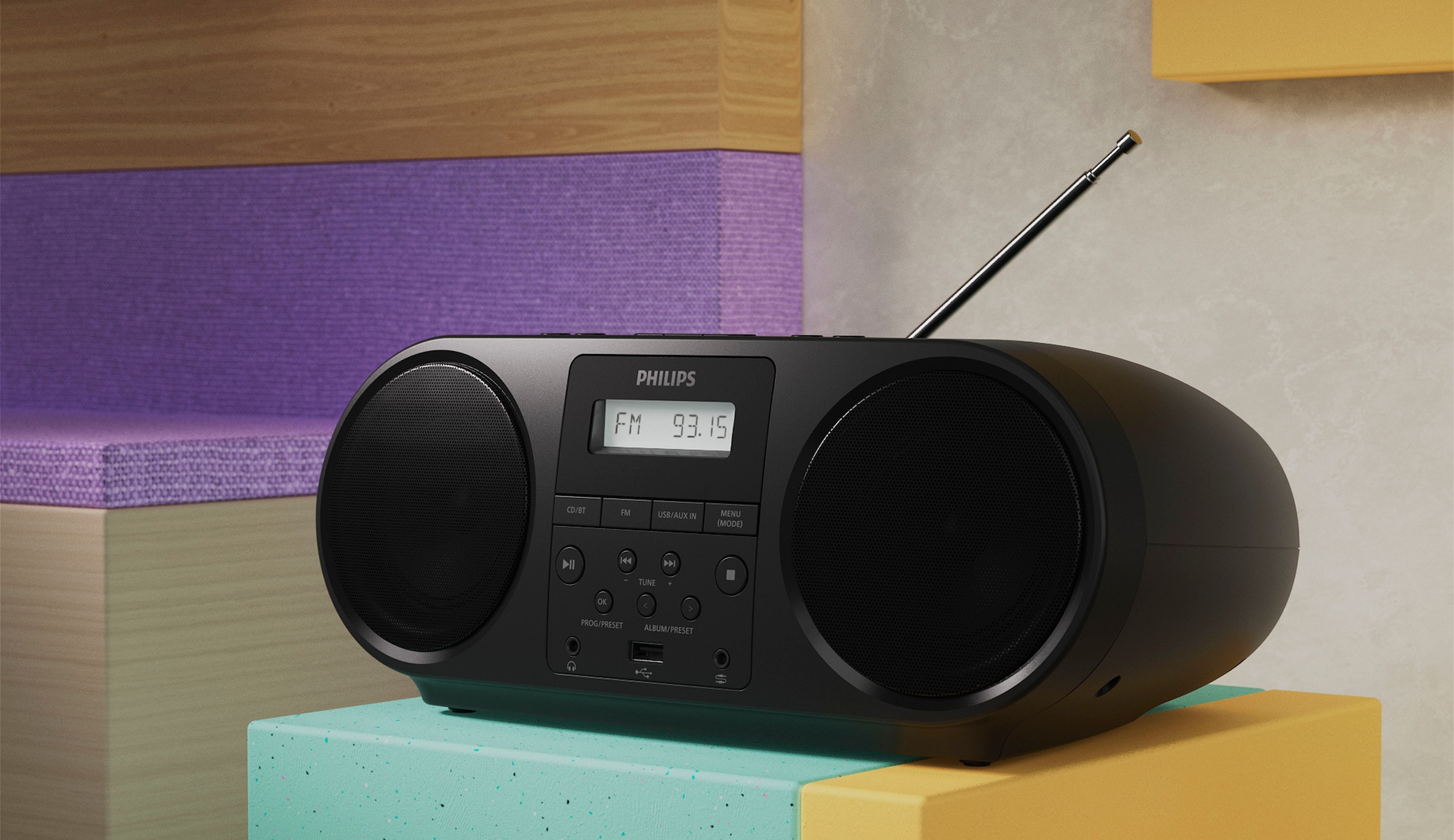 Philips UKW-Radio »TAZ5000/10«, (Bluetooth UKW mit RDS-FM-Tuner 4 W)