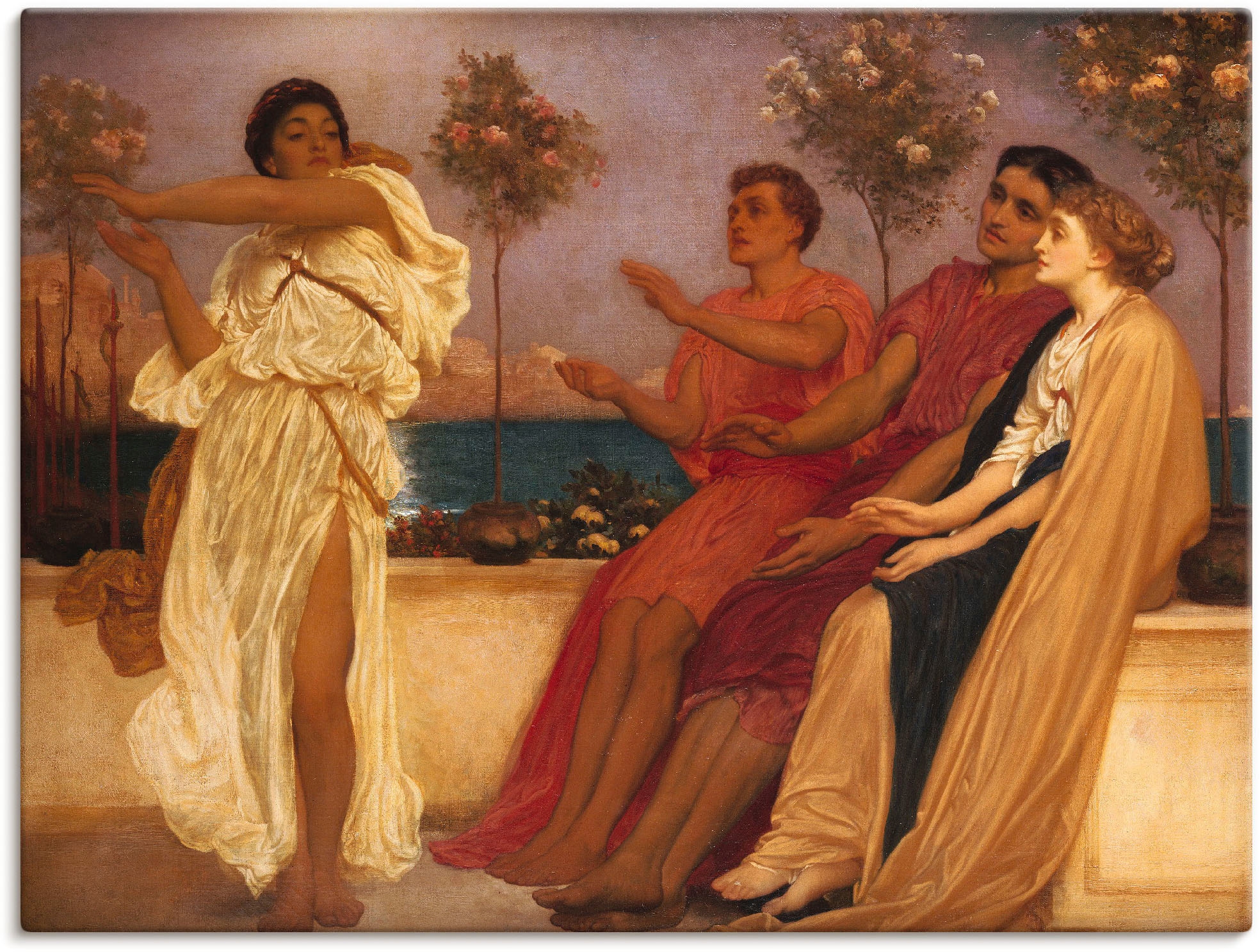Artland Wandbild »Tanzendes griechisches Mädchen.« Gruppen & Familien 1 Stk günstig online kaufen