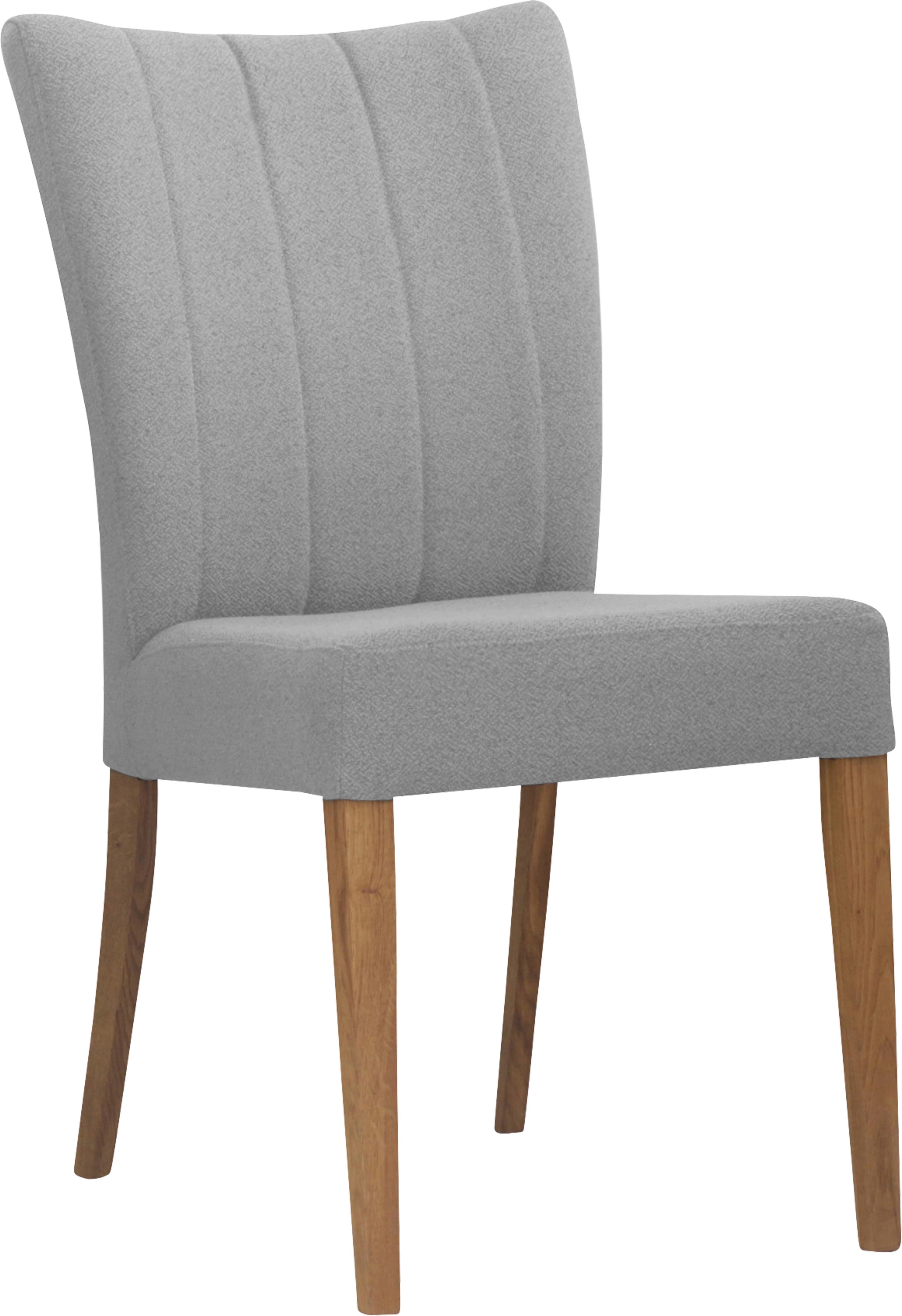 Home affaire 4-Fußstuhl »Dia« (Set) 2 Stk. Strukturstoff Gestell Eiche mass günstig online kaufen