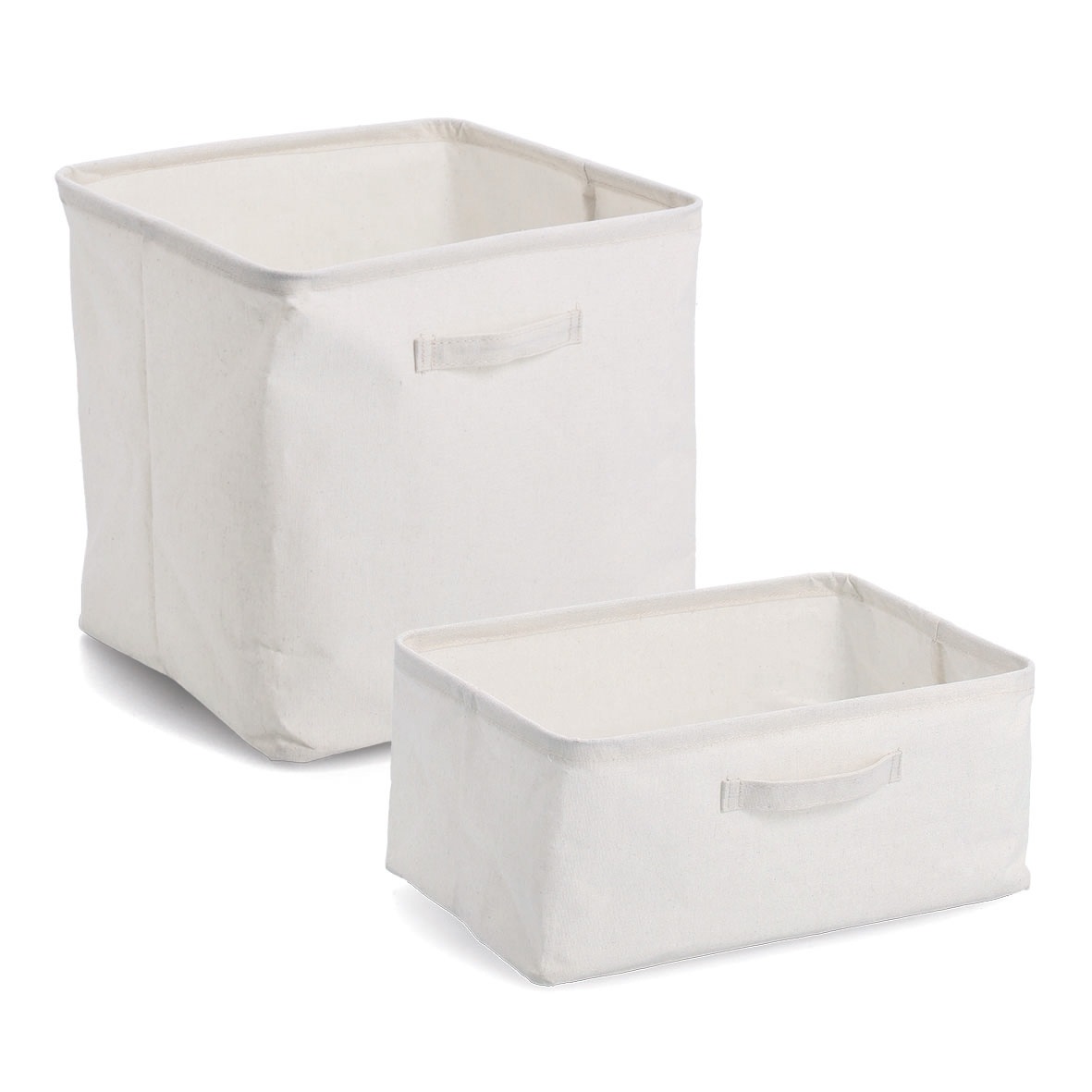 Zeller Present Aufbewahrungsbox »Aufbewahrungsbox, Polyester/Baumwolle, creme« ca. 32x32x32 cm, 3er Set