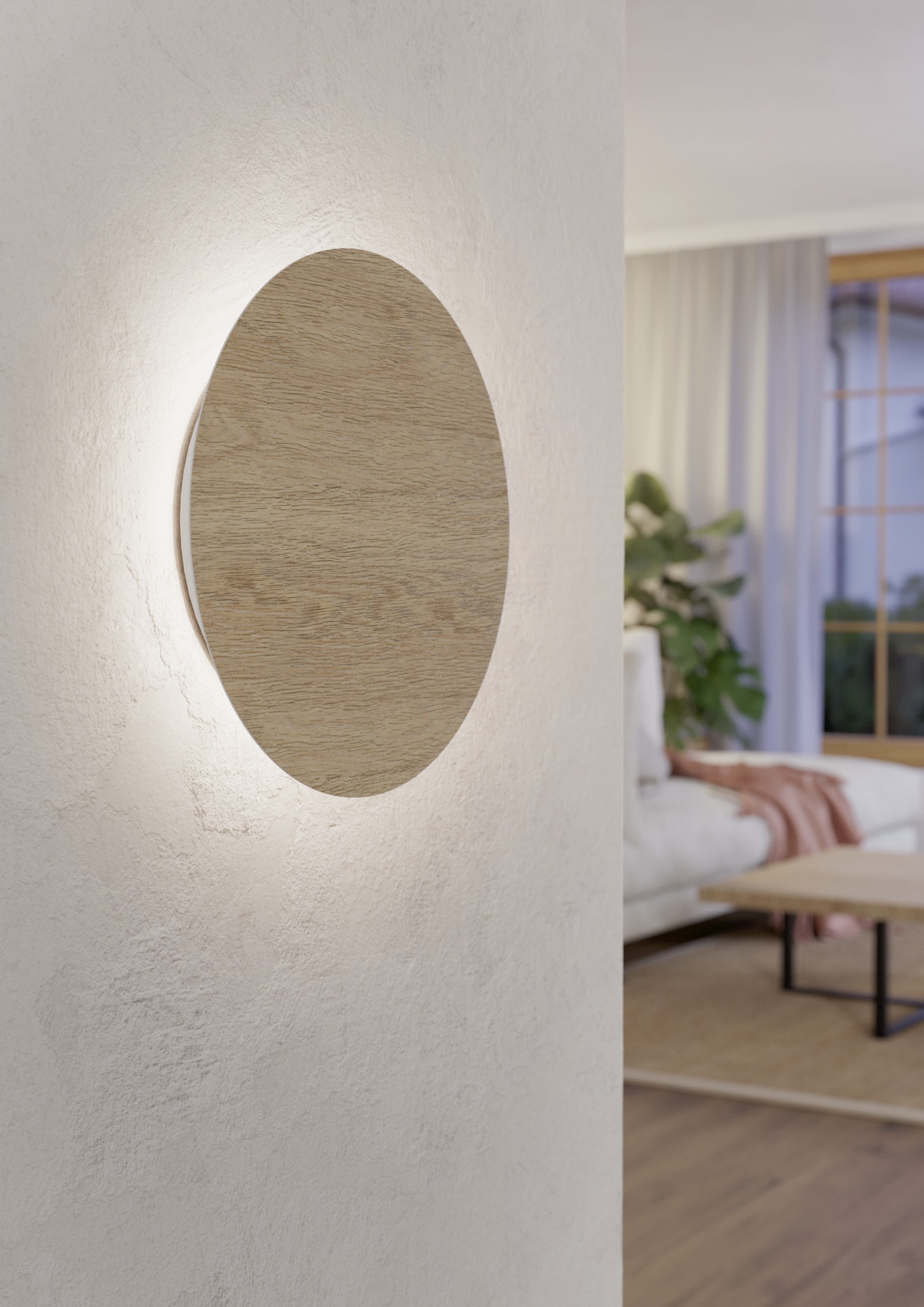 EGLO Wandleuchte »ALAMILO Wandlampe - Stahl - LED - 9,2W - IP20« LED-Modul 1 Stk. Warmweiß Wandspot, indirekte Beleuchtung, Ambientelicht, Lampe, Ø22 x AL3,5 cm