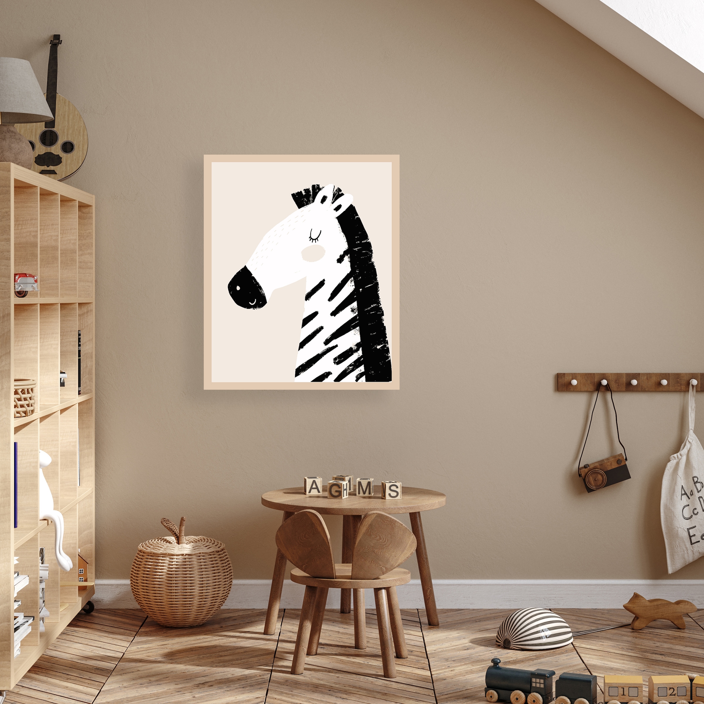 Lüttenhütt Poster »Zebra im Profil«, Fantasy-Tiere, (1 St.), HD Premium Dru günstig online kaufen