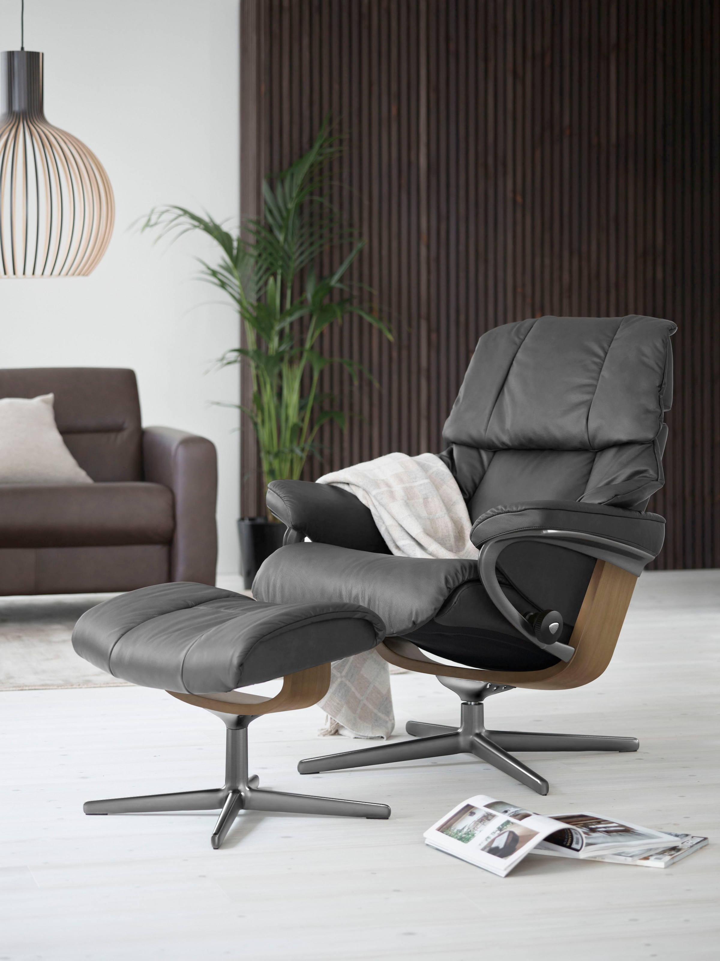 Stressless® Relaxsessel »Reno«, (Set, Relaxsessel mit Hocker), mit Hocker, günstig online kaufen