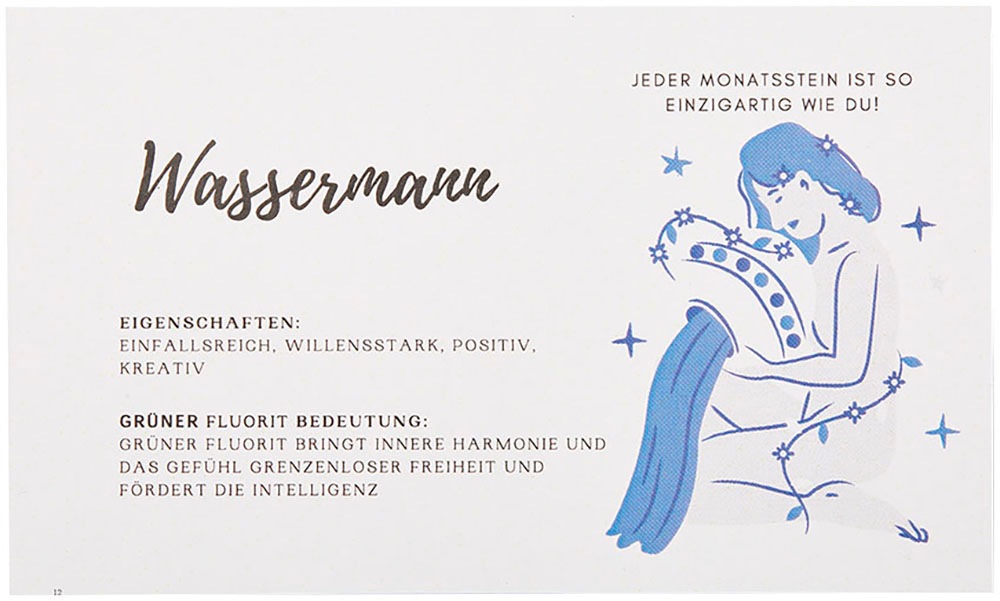 Firetti Kette mit Anhänger »Schmuck Geschenk Halsschmuck Anker/Halskette Sternzeichen Geburtsstein«, Made in Germany - mit Edelstein
