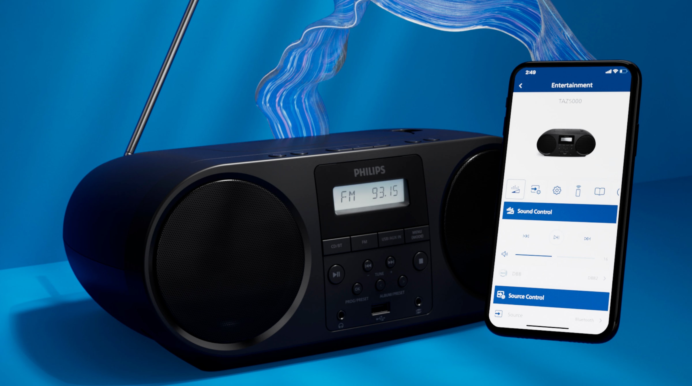 Philips UKW-Radio »TAZ5000/10«, (Bluetooth UKW mit RDS-FM-Tuner 4 W)