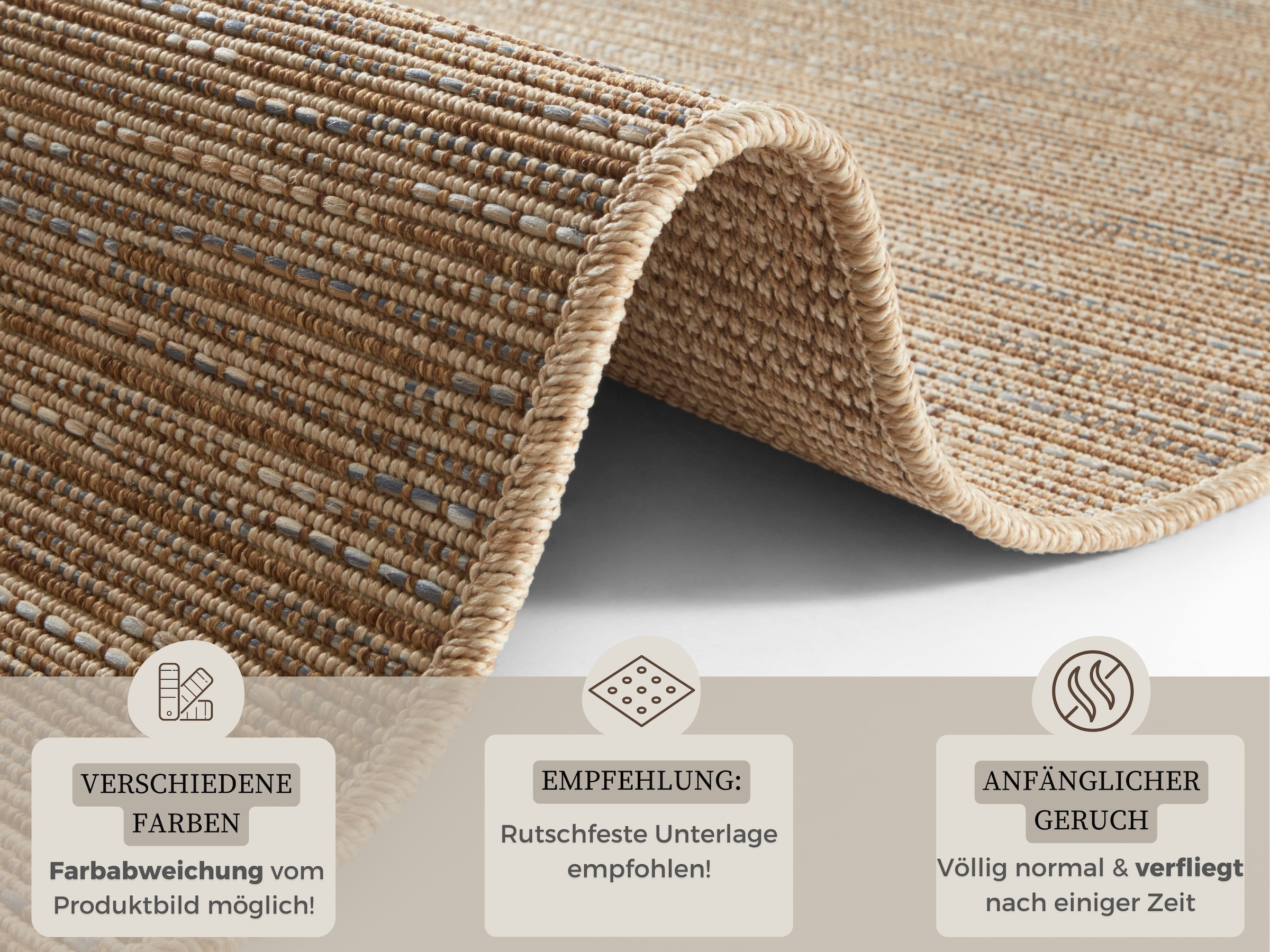 HANSE Home Läufer »Nature 400«, rechteckig, 5 mm Höhe, Flachgewebe, In- & Outdoor, Rutschfest, Flur, Küche, Garten, Terrasse
