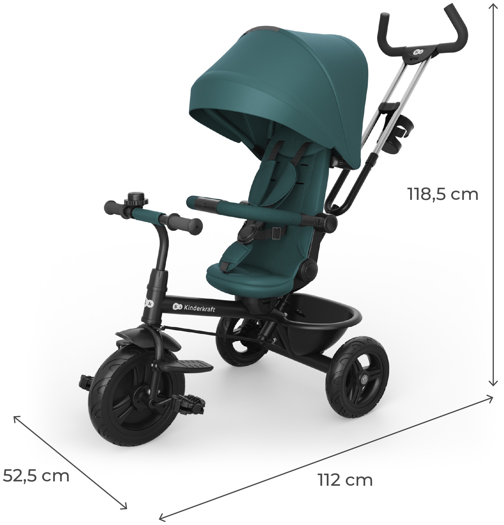 Kinderkraft Dreirad »ASTON 2« mitwachsend