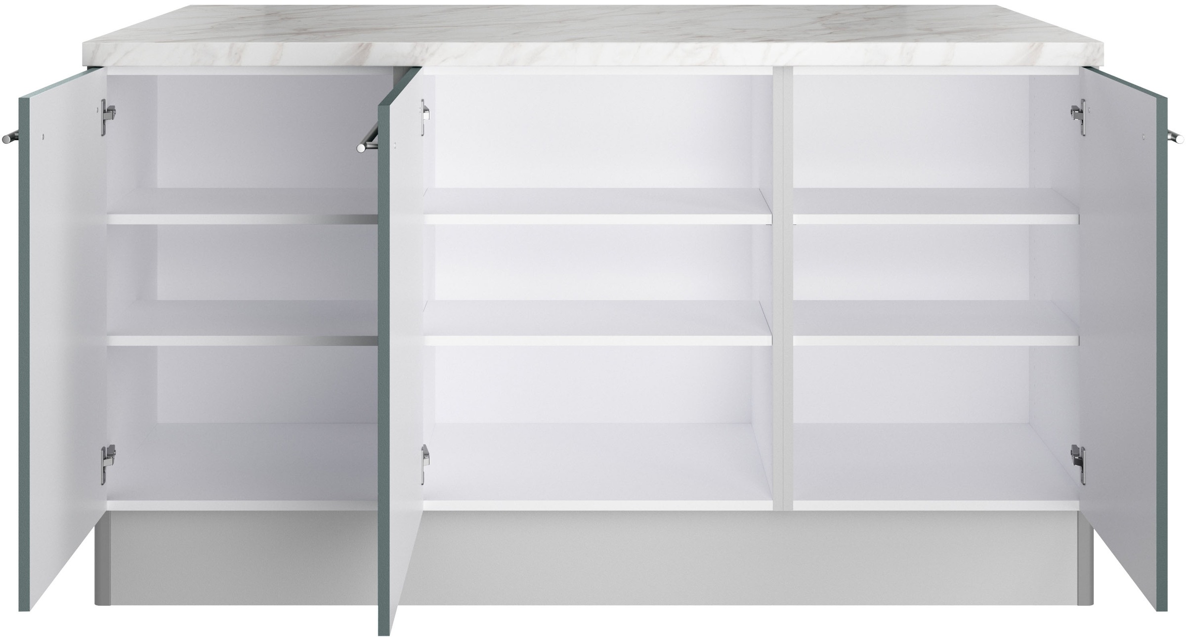 OPTIFIT Kücheninsel »Bern2«, Stellmaße 161 x 96,5 cm, mit durchgehender Arbeitsplatte als Theke