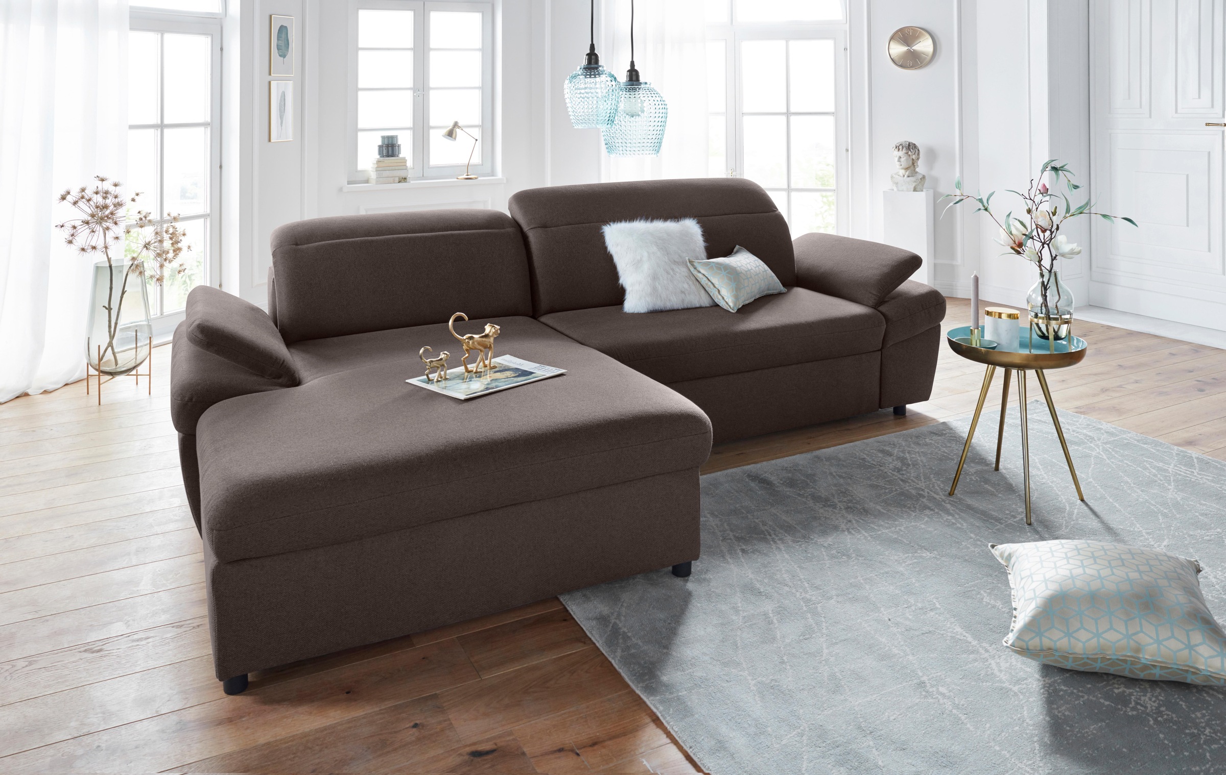 exxpo - sofa fashion Ecksofa »Kyoto, inkl. Kopfteil- und Armteilverstellung günstig online kaufen
