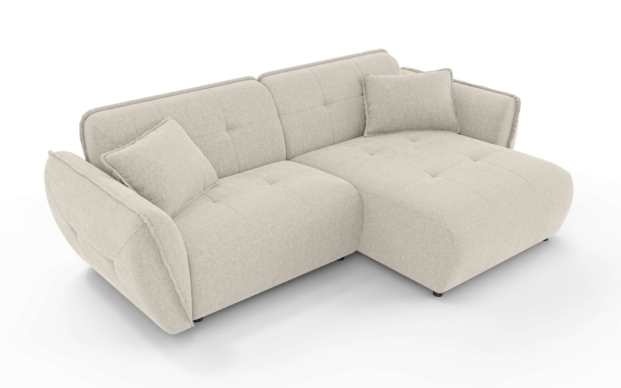 Home affaire Ecksofa »MIRELDA L-Form mit Steppungen, Recamiere rechts/links günstig online kaufen