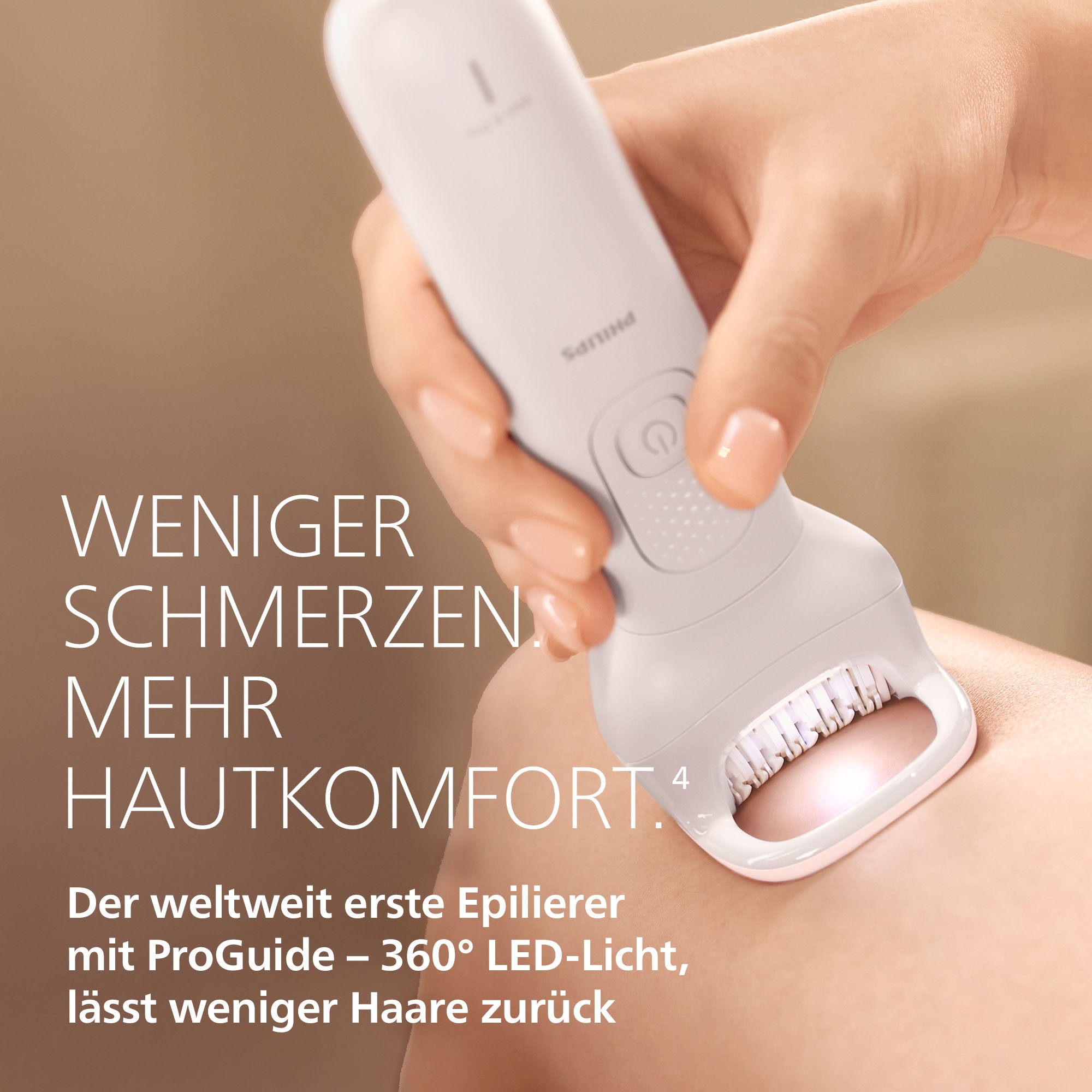 Philips Epilierer »Series 9900 BRE738/00« 4 Stk. Aufsätze Nass-und Trockenfunktion, inkl.Gesichtsreinigungsbürste