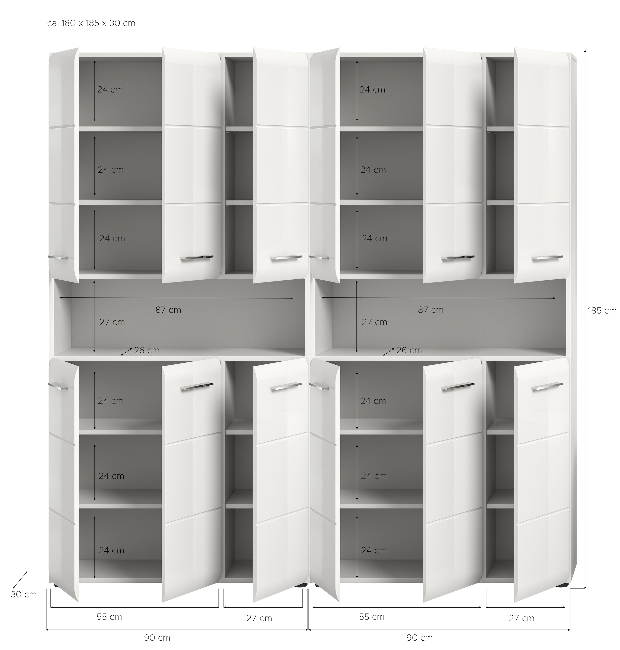 welltime Badezimmer-Set Set, 2 Stk. tlg.
