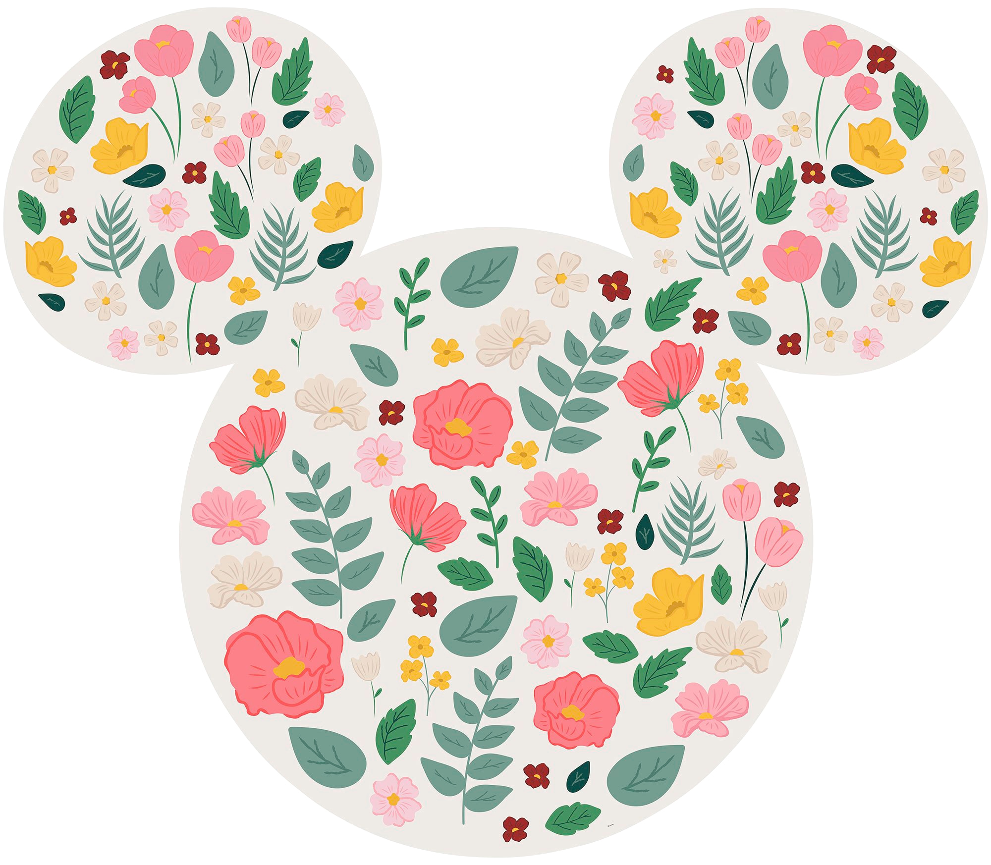 Komar Vliestapete »Vlies selbstklebend - Mickey Head Wildflowers - Größe 12 günstig online kaufen