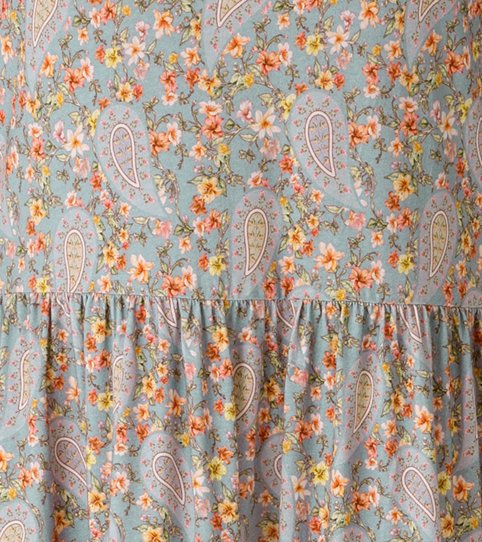 Aniston CASUAL Sommerkleid mit romantischem Blumendruck und Paisley-Muster