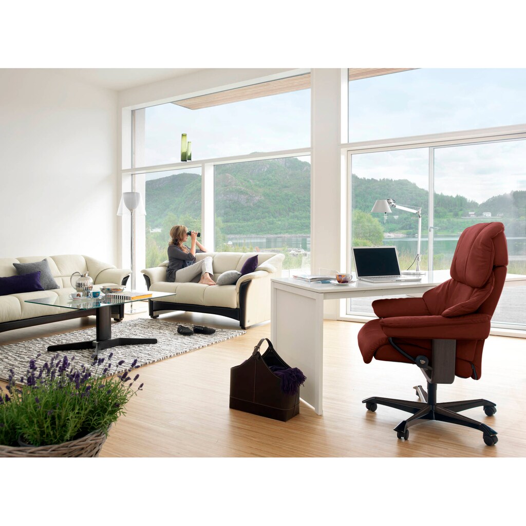 Stressless® Relaxsessel »Reno«, mit Home Office Base, Größe M, Gestell Wenge