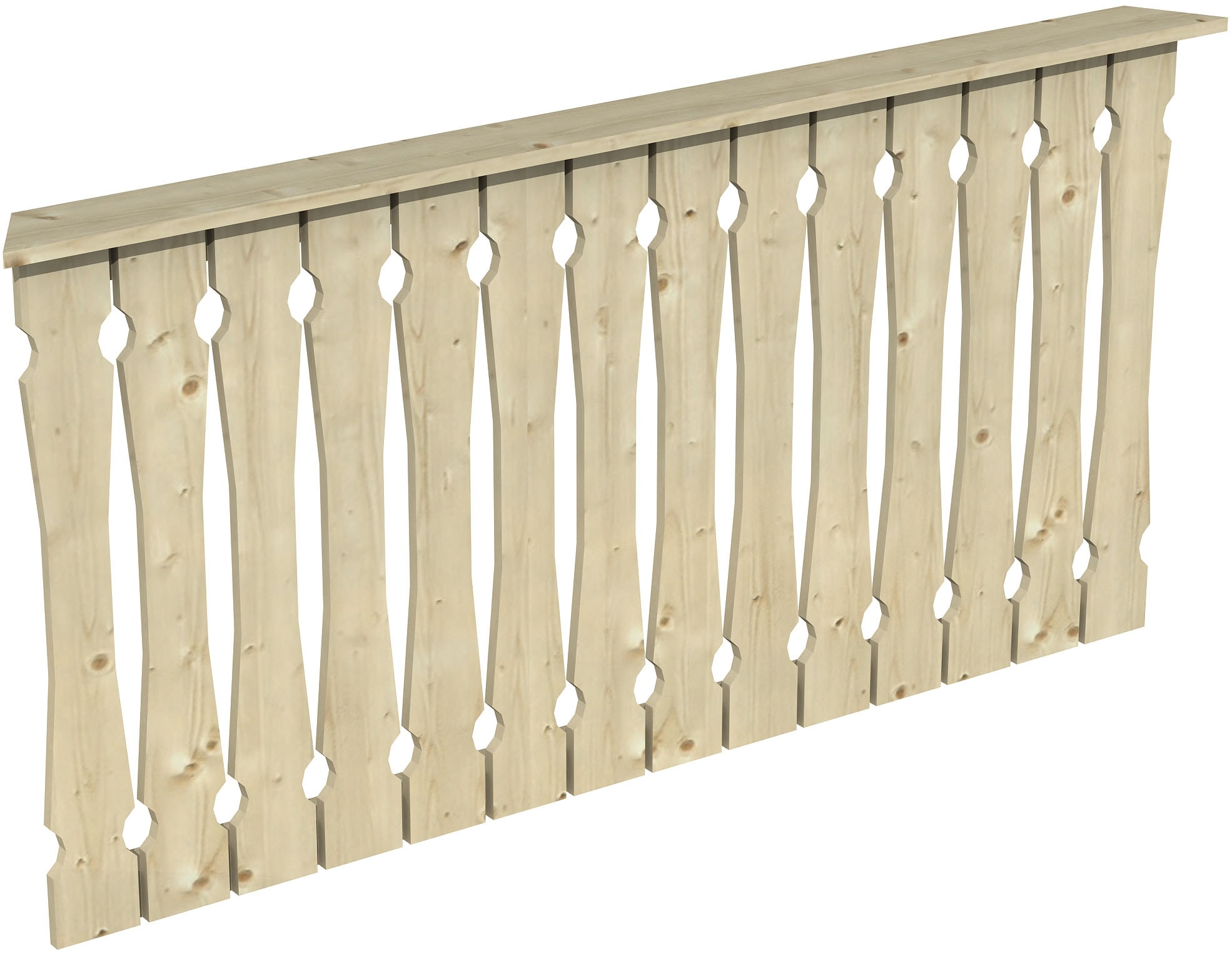 Skanholz Brüstungsgeländer »Balkonschalung«