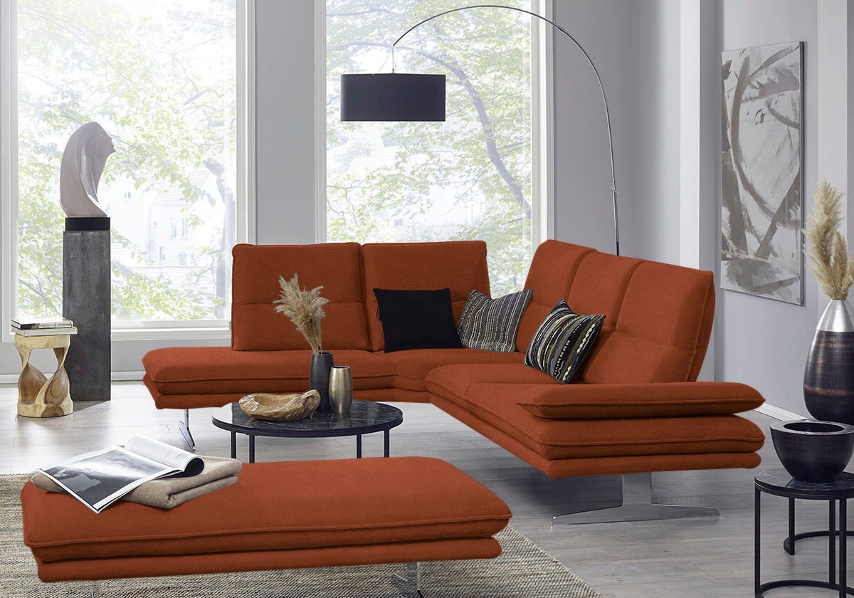 W.SCHILLIG Ecksofa »broadway, Designsofa, mit tollem Sitzkomfort, L-Form«, günstig online kaufen