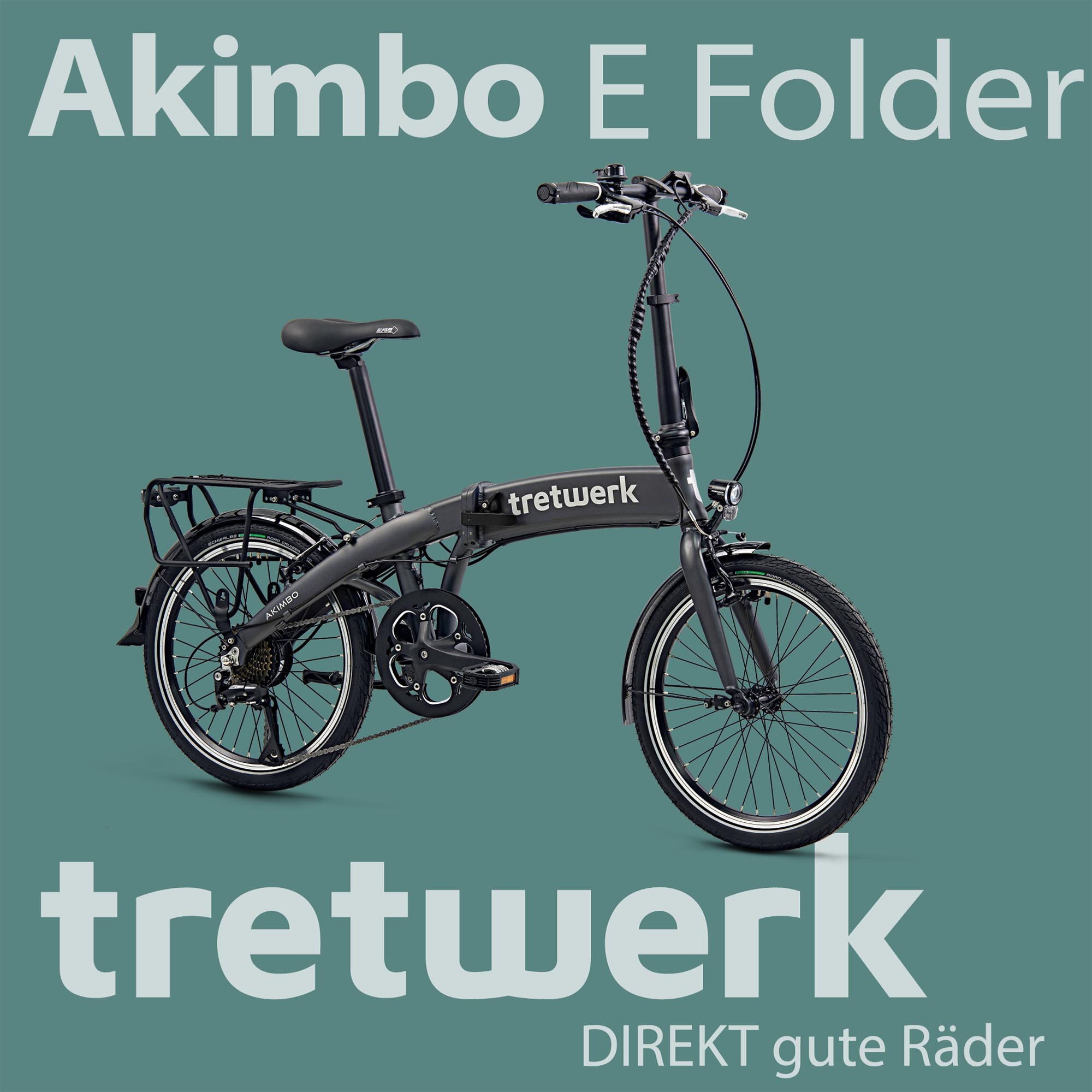 Tretwerk E-Bike »Akimbo«, 8 Gang, Shimano, Acera M3020 SGS, Heckmotor 250 W, Pedelec, Elektrofahrrad für Damen u. Herren