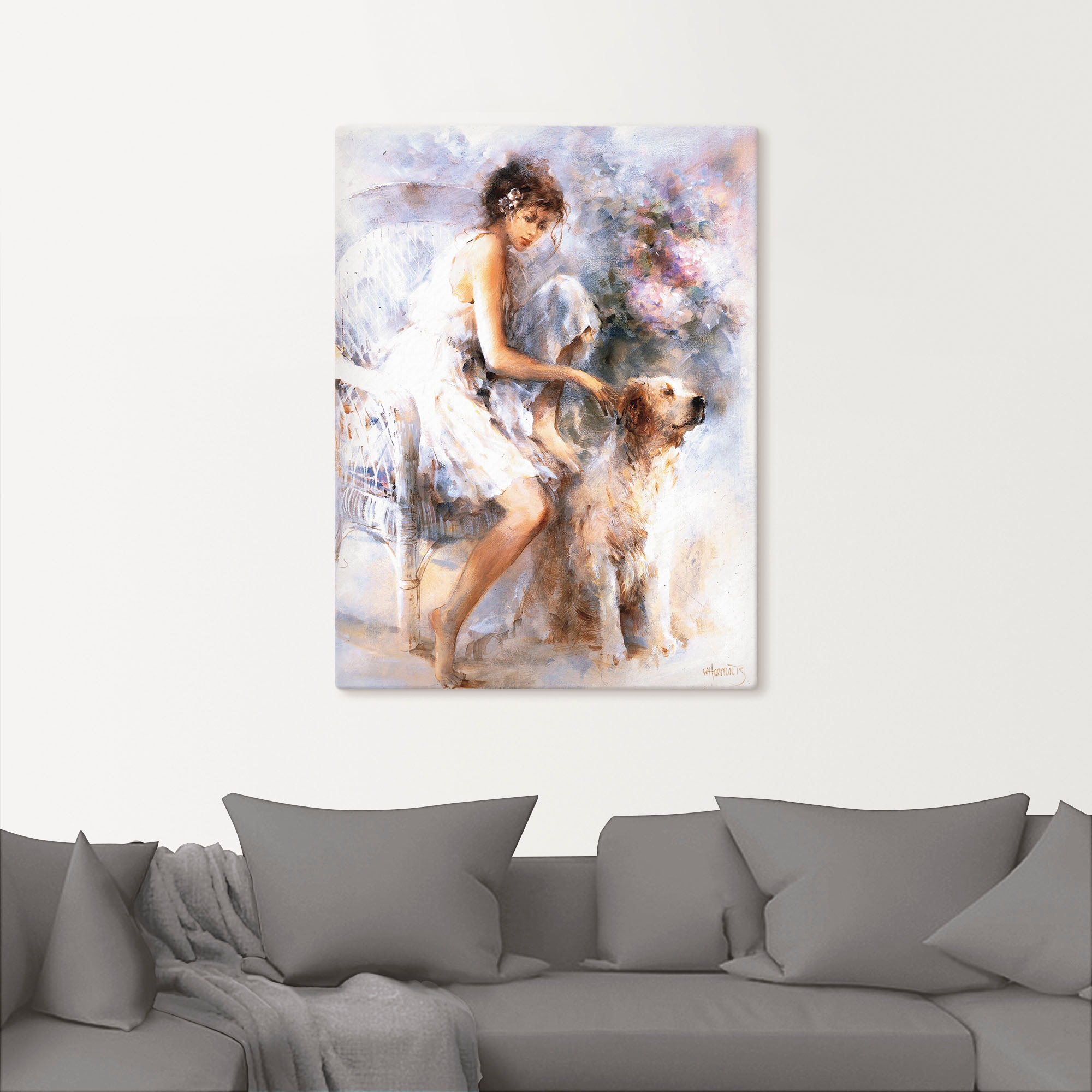 Artland Leinwandbild »Freunschaft«, Frau, (1 St.), auf Keilrahmen gespannt