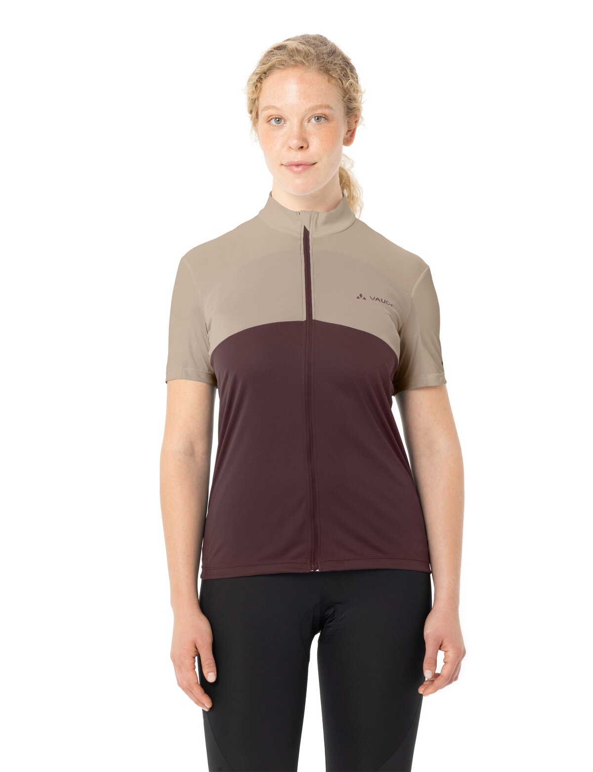 VAUDE Radtrikot »WOMEN'S MATERA FZ TRICOT« für Radsport, mit zwei Rückentaschen, mit Stehkragen, atmungsaktiv